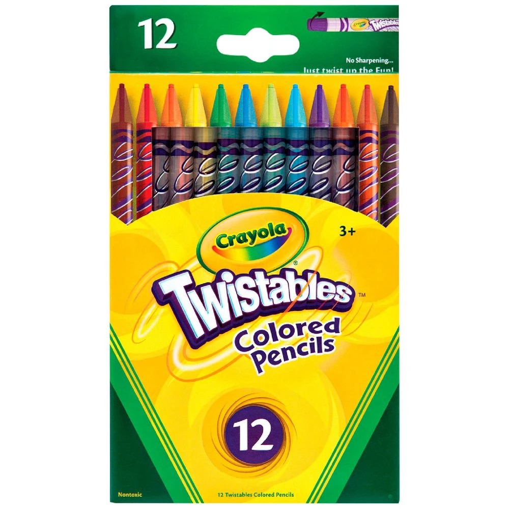 1 Crayola Twistable Coloured Pencils 12 Pack, 1 of 1
