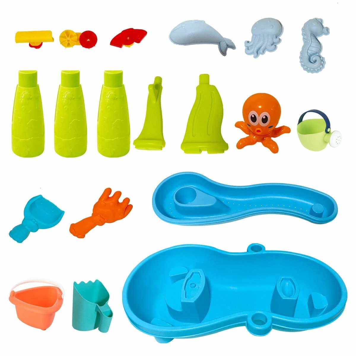 6 AUSWAY Sand Water Play Table 2 Tier Pool Toys Educational, 6 of 7