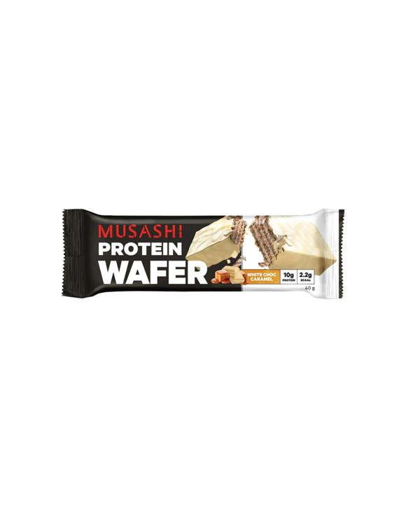 Musashi Protein Wafer Bar Choc Caramel Layered Snack 40g