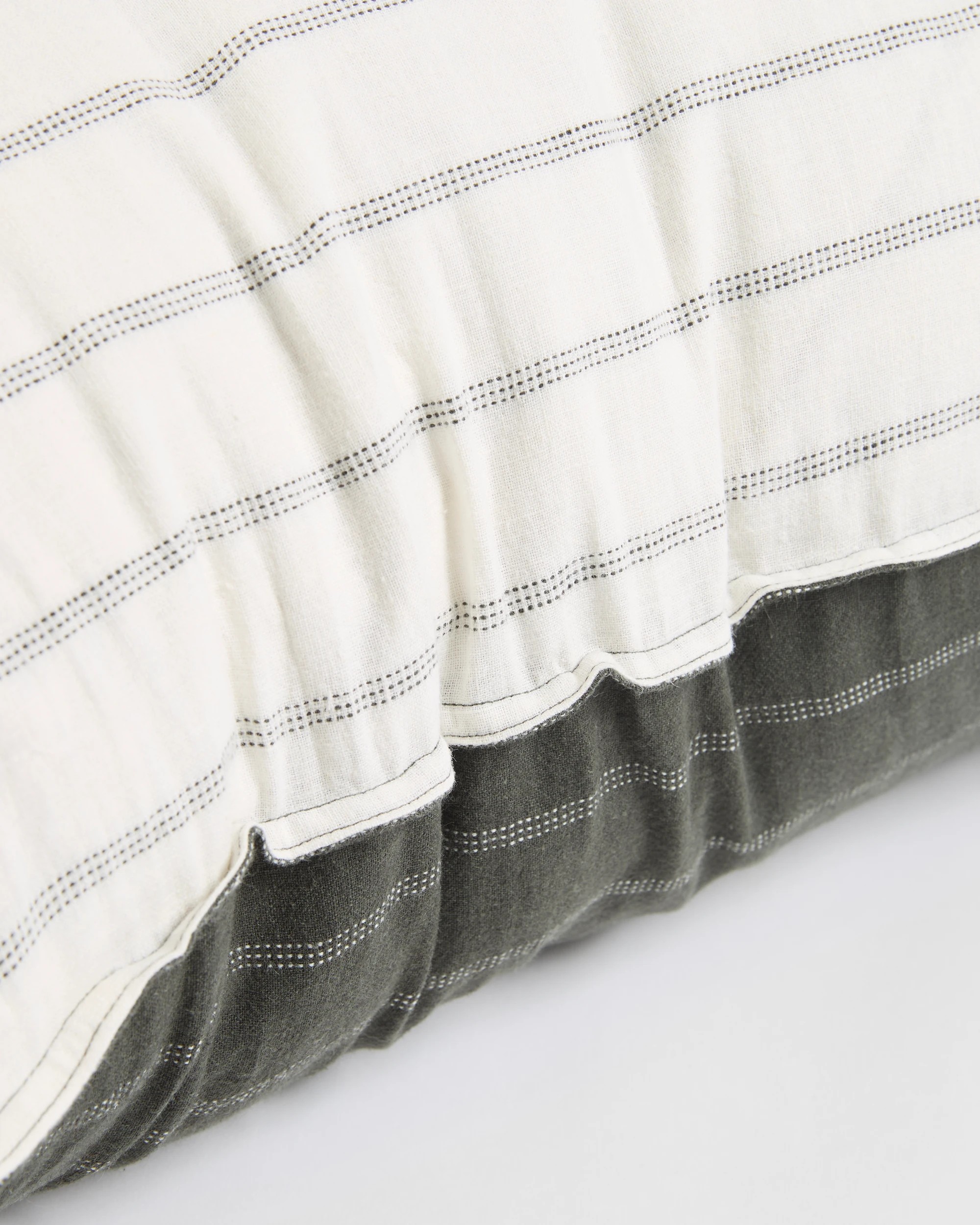 6 Target Adelle Stripe Linen/Cotton European Pillowcase - One Size - Green, 6 of 8
