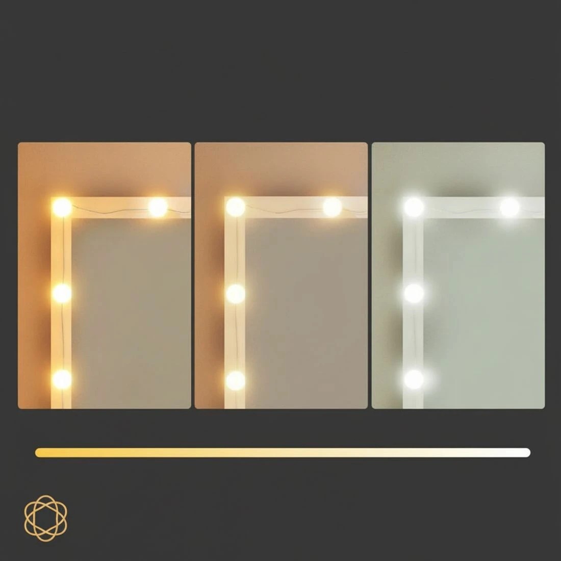 5 Artiss Dressing Table Vanity Desk Set Stool 12 Led Bulbs - White, 5 of 7