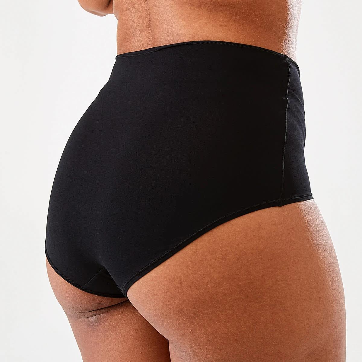 5 3 Pack Seamfree Cotton Full Briefs BLACK, 5 of 7