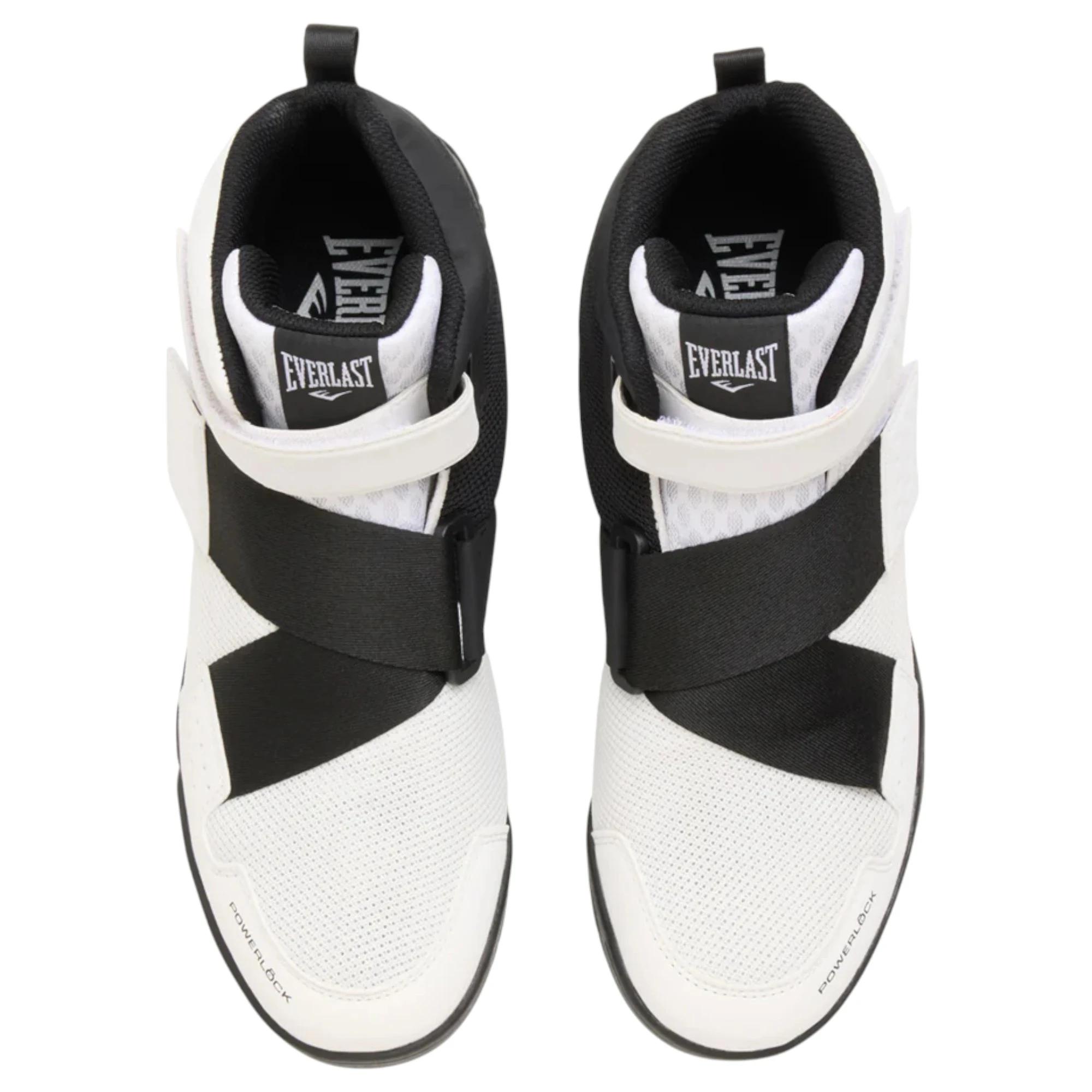 6 Everlast Mens Powerlock X-Trainer White/ Black Gym Training Boots Boxing Shoes WHITE/BLACK, 6 of 7