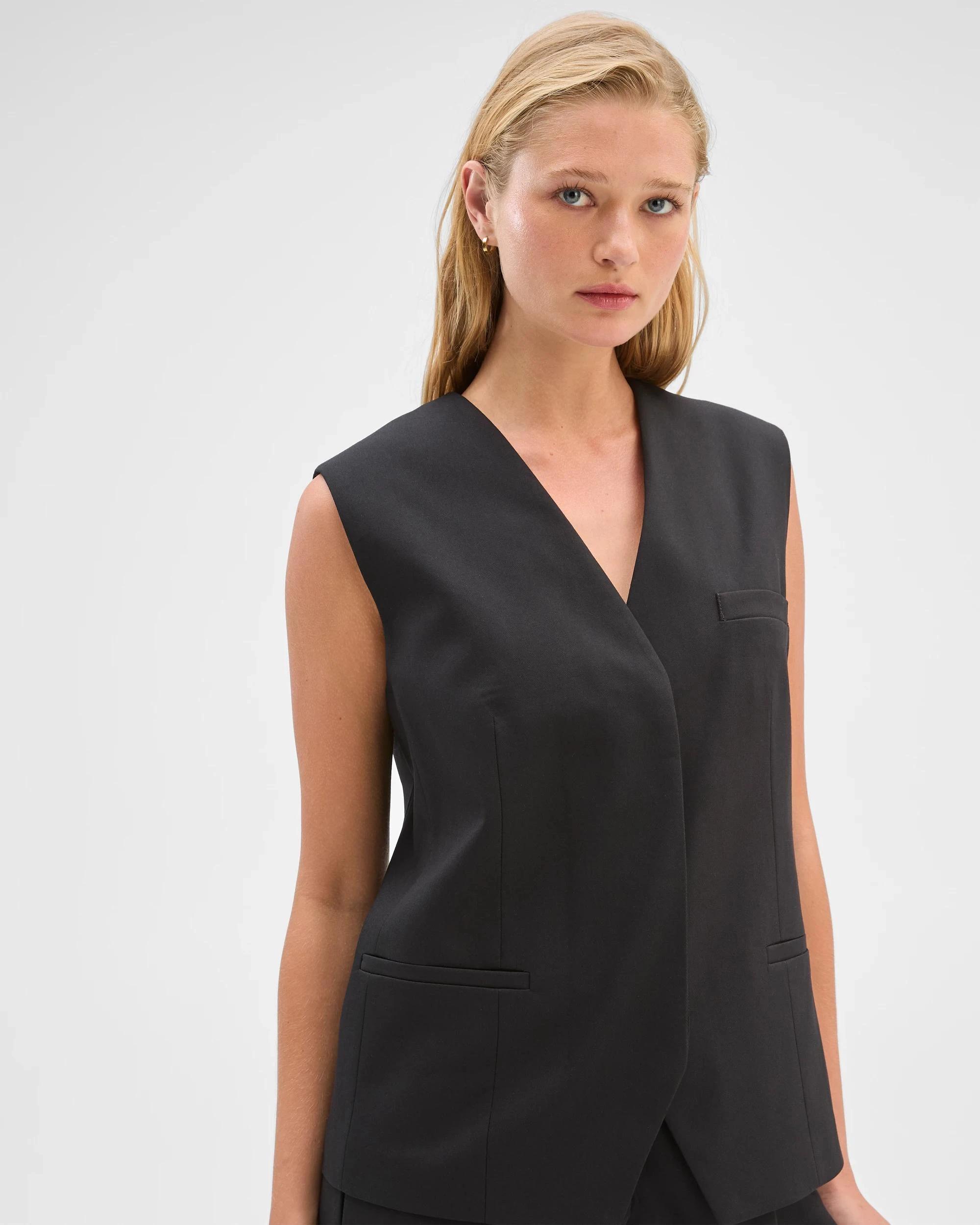 5 Preview Sleeveless Jacket BLACK, 5 of 8