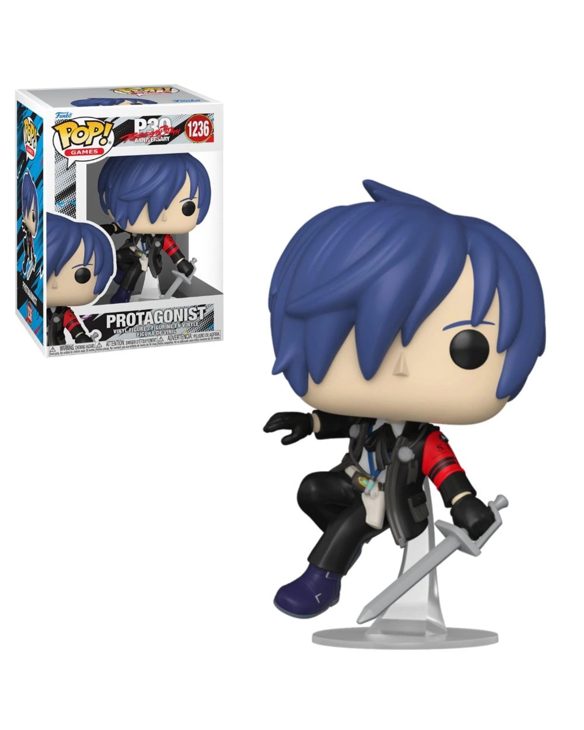 1 Persona 3 Male Protagonist Funko POP! Vinyl, 1 of 3