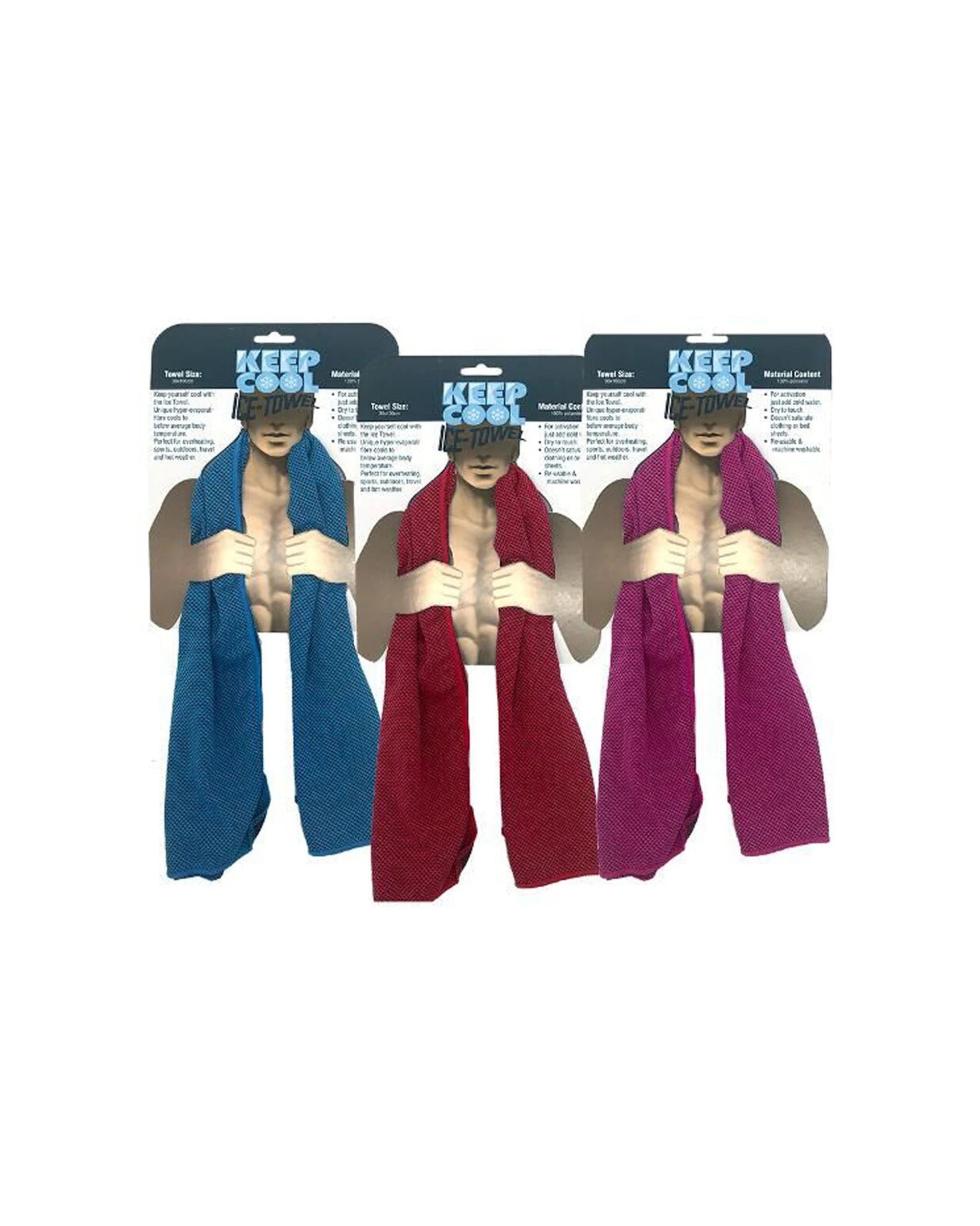 5 Keep Cool Ice Sports Towel 6 Pack Cooling Lightweight Portable Design For Gym - Assorted, 5 of 5