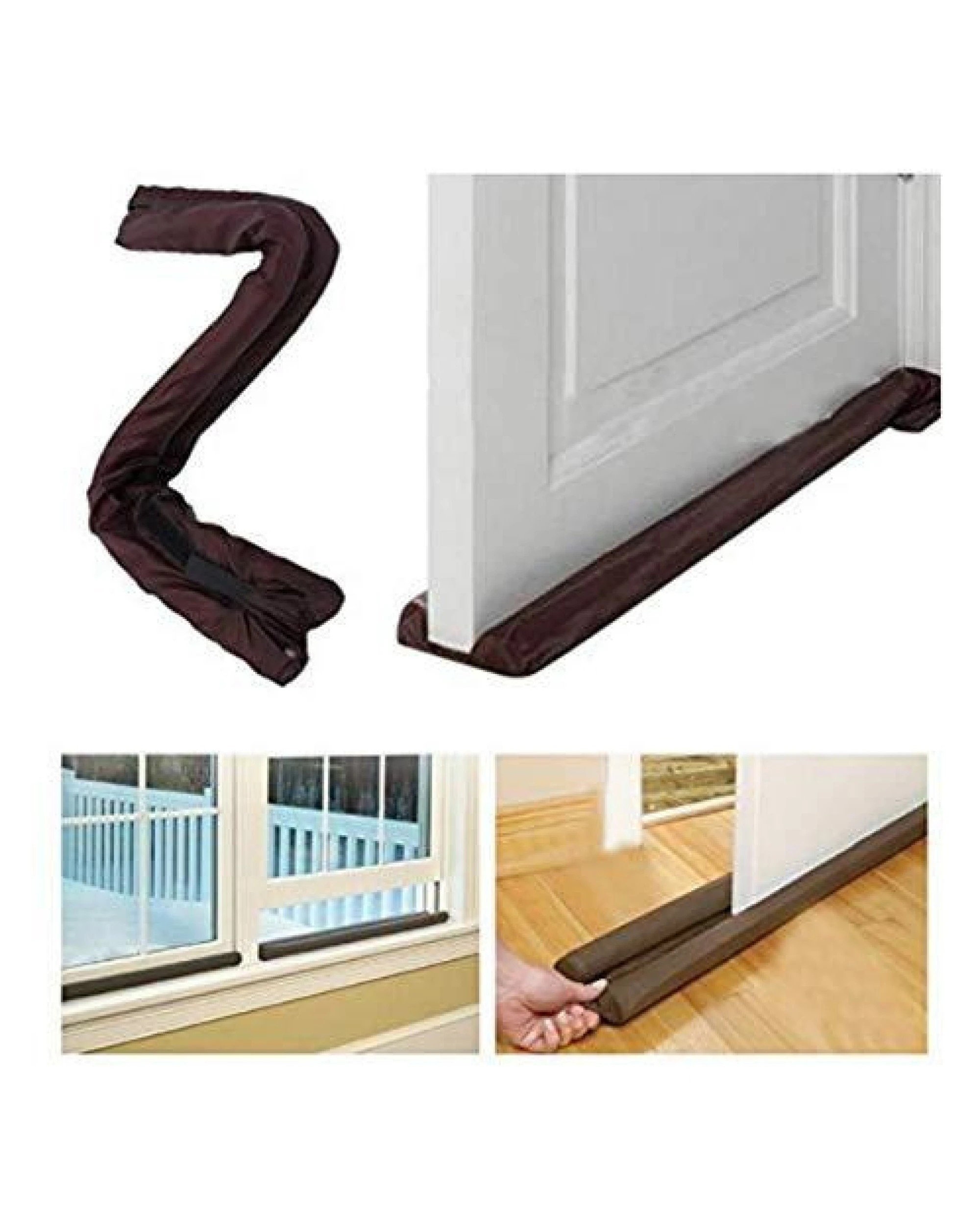 5 BR Home Flexible Door Bottom Seal Strip for Draft and Dust Protection, 5 of 6
