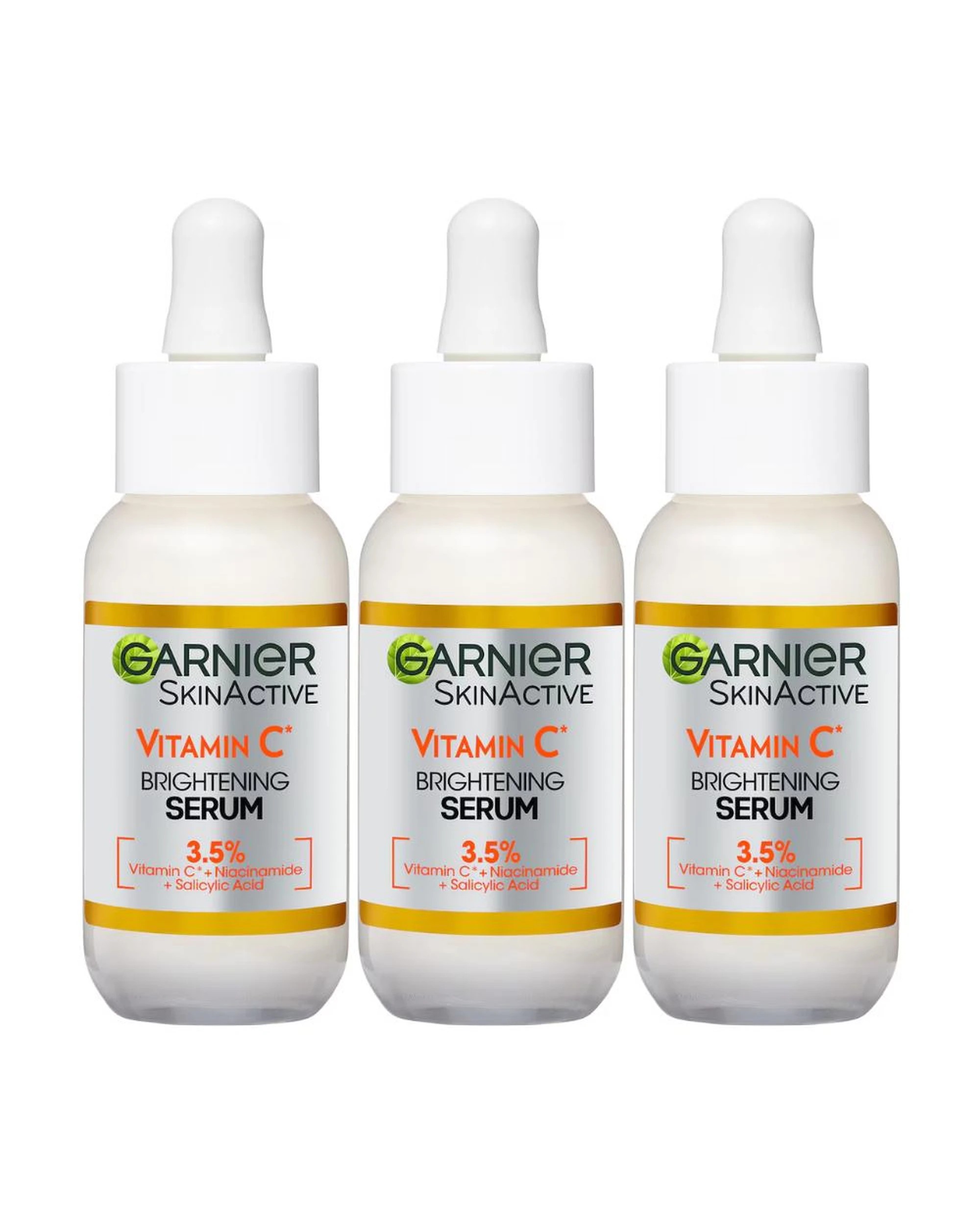 1 3 x Garnier SkinActive Vitamin C Brightening Serum 15mL, 1 of 8