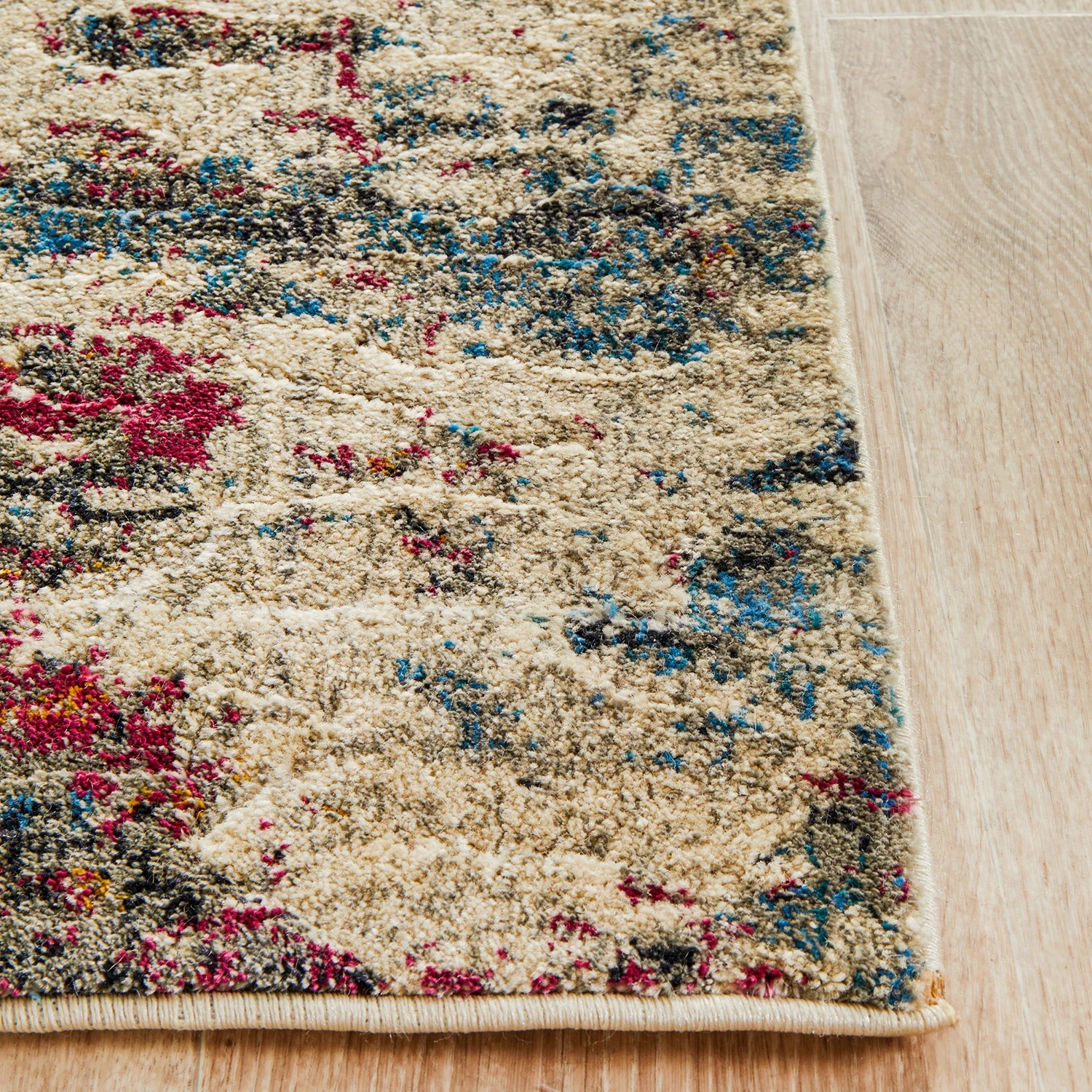 6 Common Ground Rugs Wonderland 400x80cm - Large Runner Power Loomed Pet Friendly Rug - Pink, 6 of 9