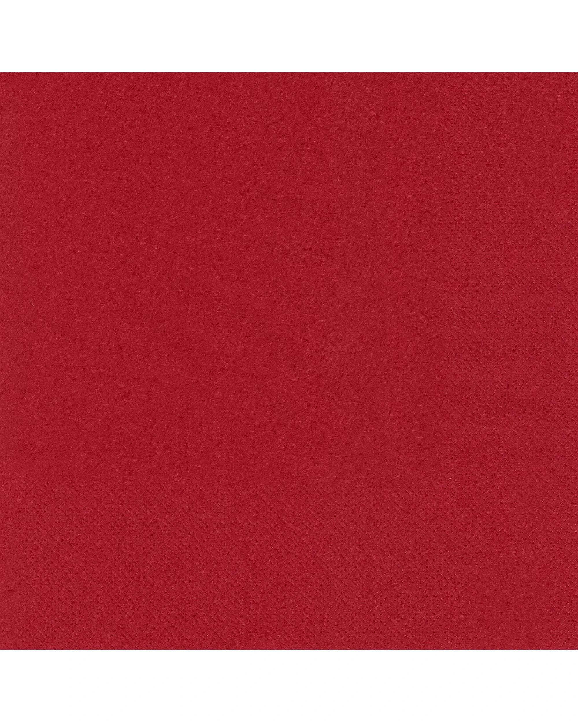 1 Alpen Red Lunch Napkins / Serviettes Pack of 50 - Red, 1 of 1