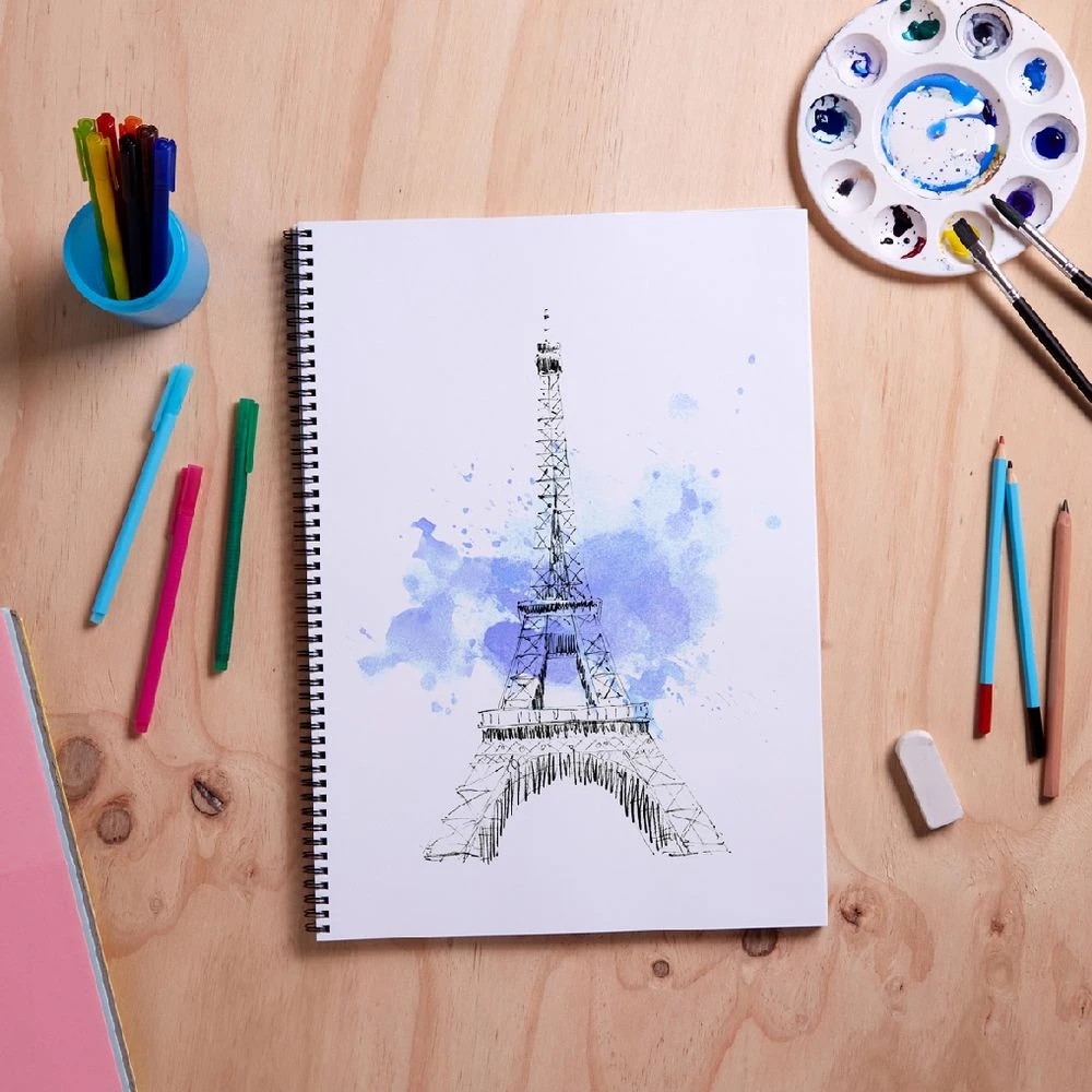 4 Reeves A3 Visual Art Diary 110gsm 60 Sheets Headphones, 4 of 6