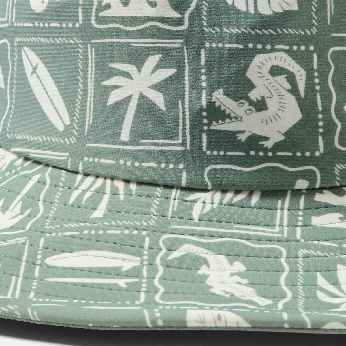 2 Swim Hat GREEN SURF SQUARES, 2 of 2