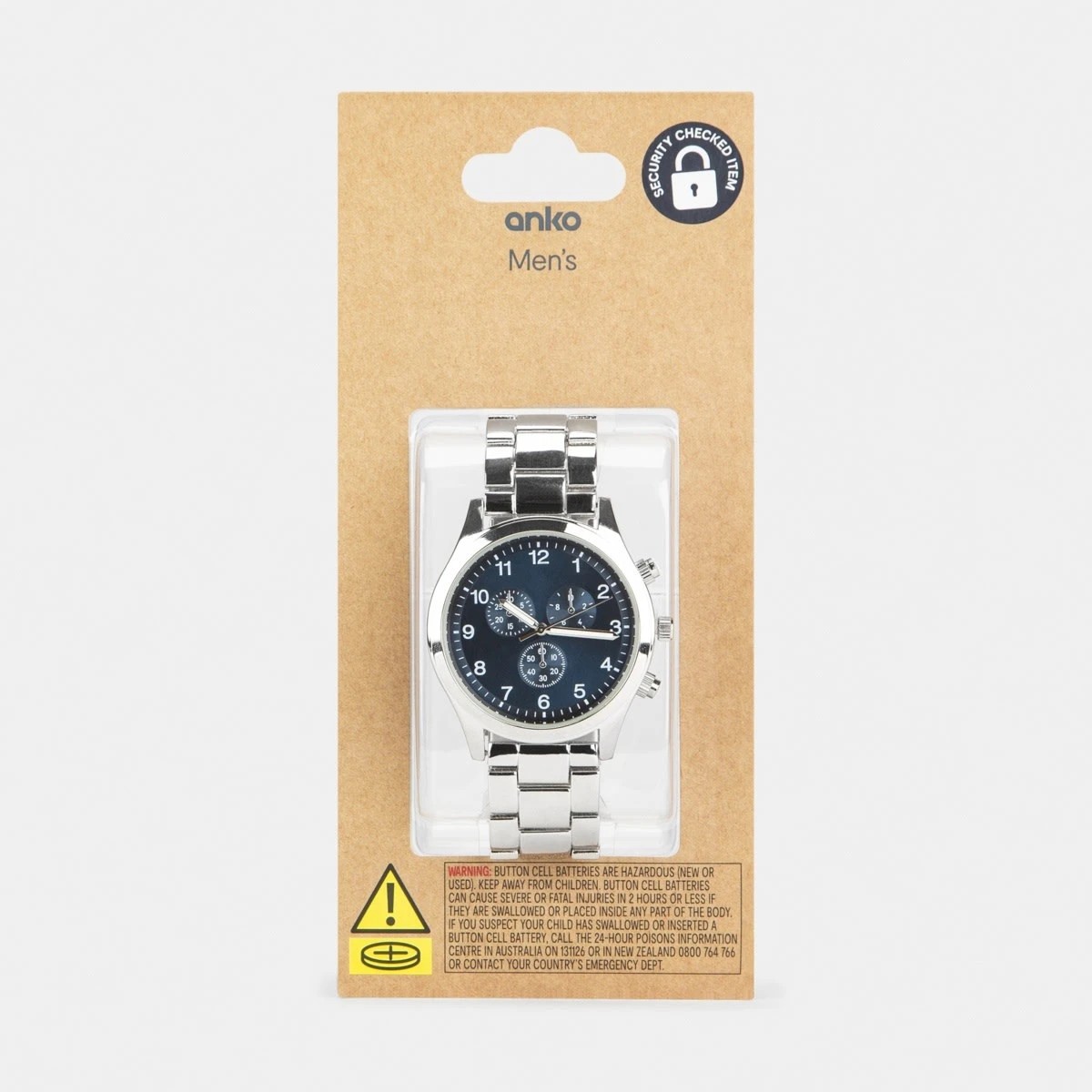 4 Analogue Metal Band Watch - Silver, 4 of 6