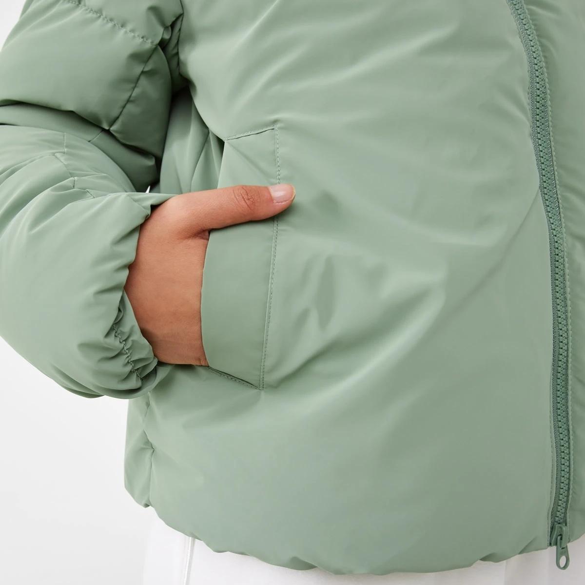 8 Active Womens Mid Length Puffer Jacket Sumer Sage, 8 of 8