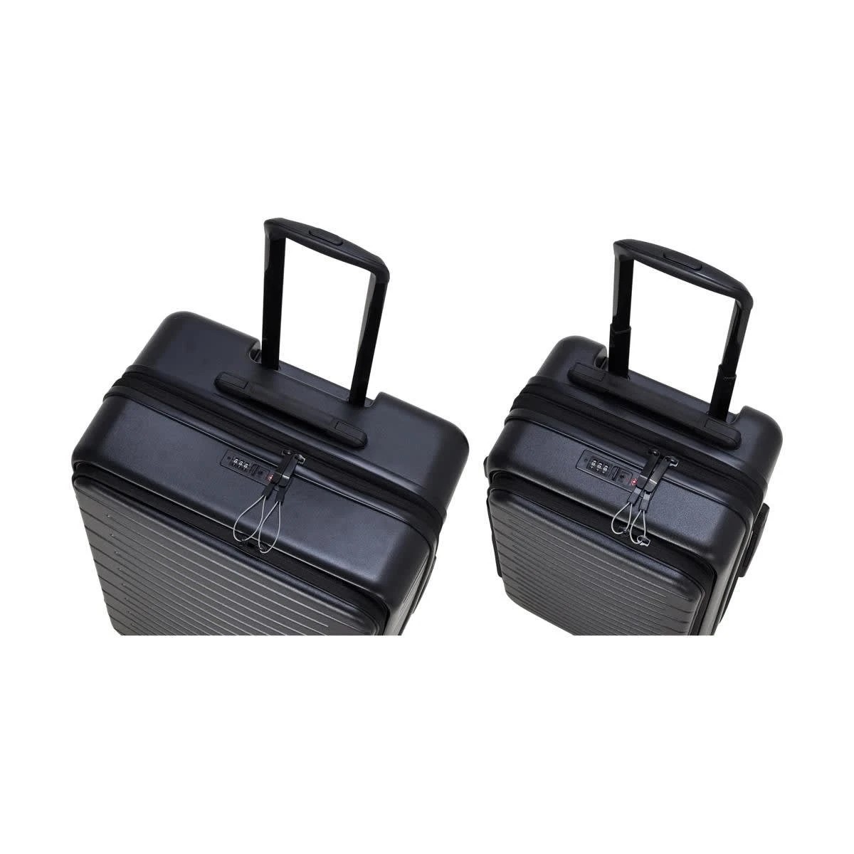 7 2 Piece 2 Way Open Hard Case Set - Black, 7 of 8