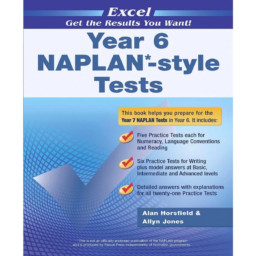 1 Excel NAPLAN Style Tests Year 6, 1 of 1