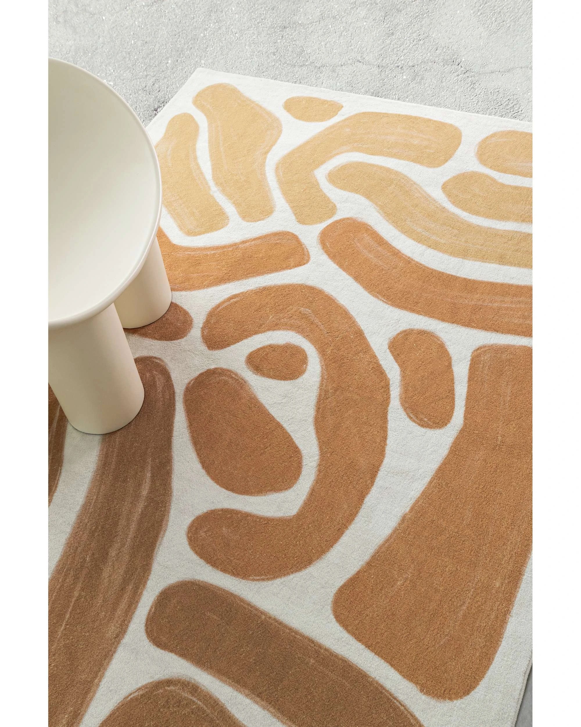3 Loopsie Ottawa Abstract Washable Rug-180cm x 120cm - Yellow, 3 of 8