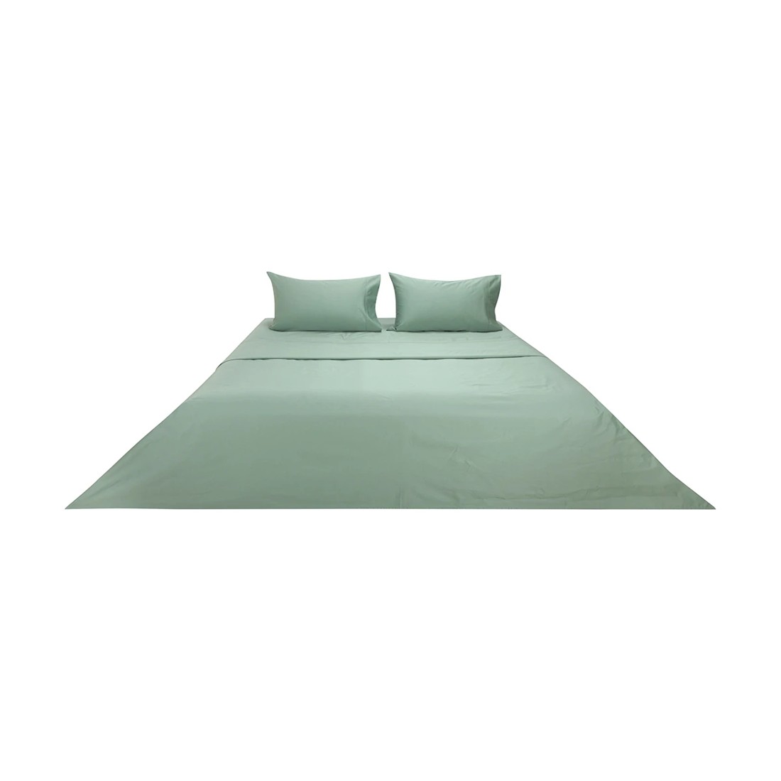 6 500 Thread Count Australian Grown Cotton Sheet Set - King Bed, Sage, 6 of 7