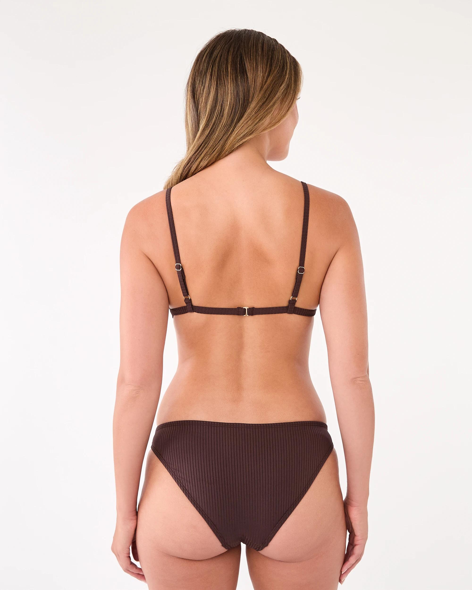 3 Ribbed Fixed Triangle Bikini Top Cbean, 3 of 8