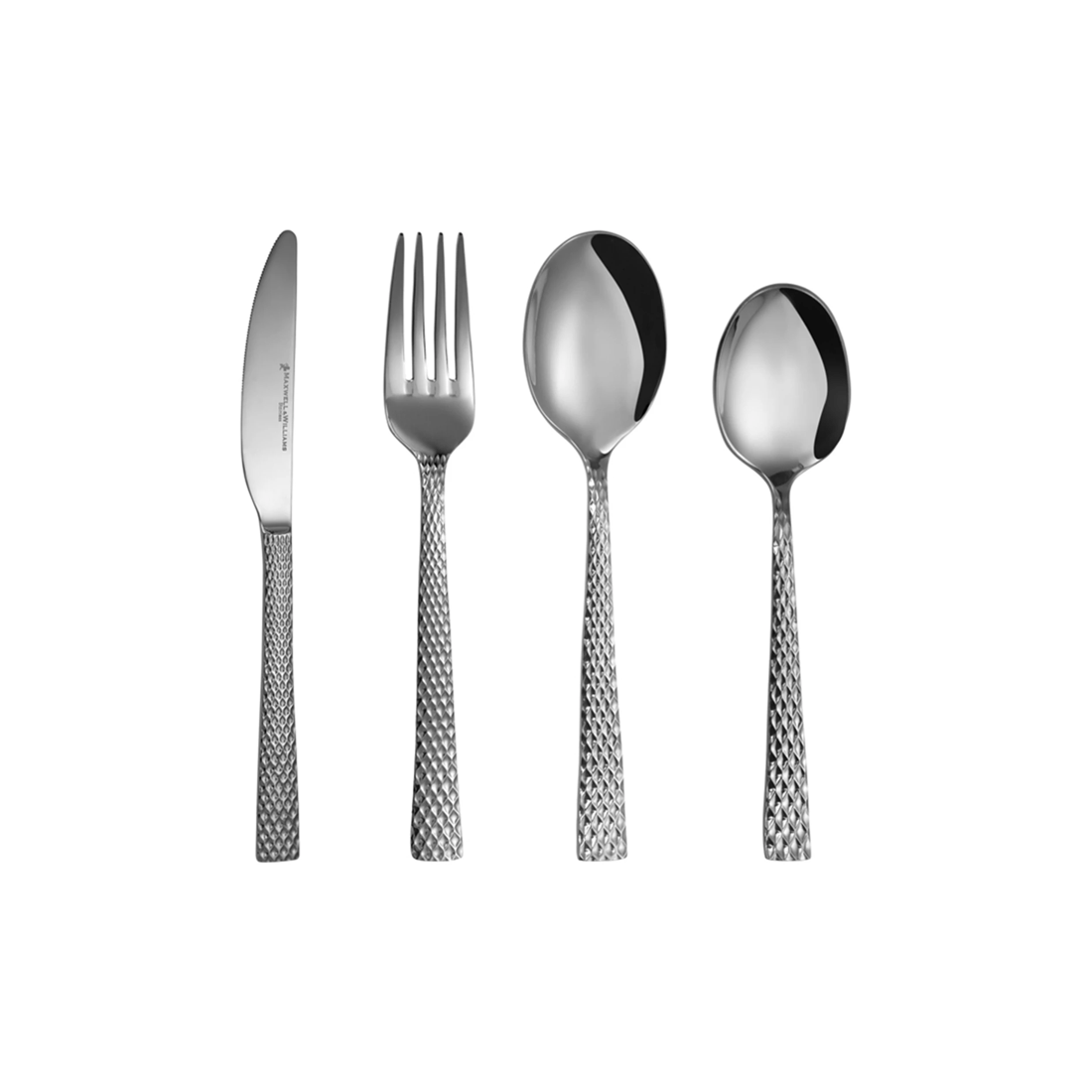 1 Maxwell & Williams 16 Piece Diamond Cut Stainless Steel Cutlery Set - Dining
 - Silver, 1 of 3