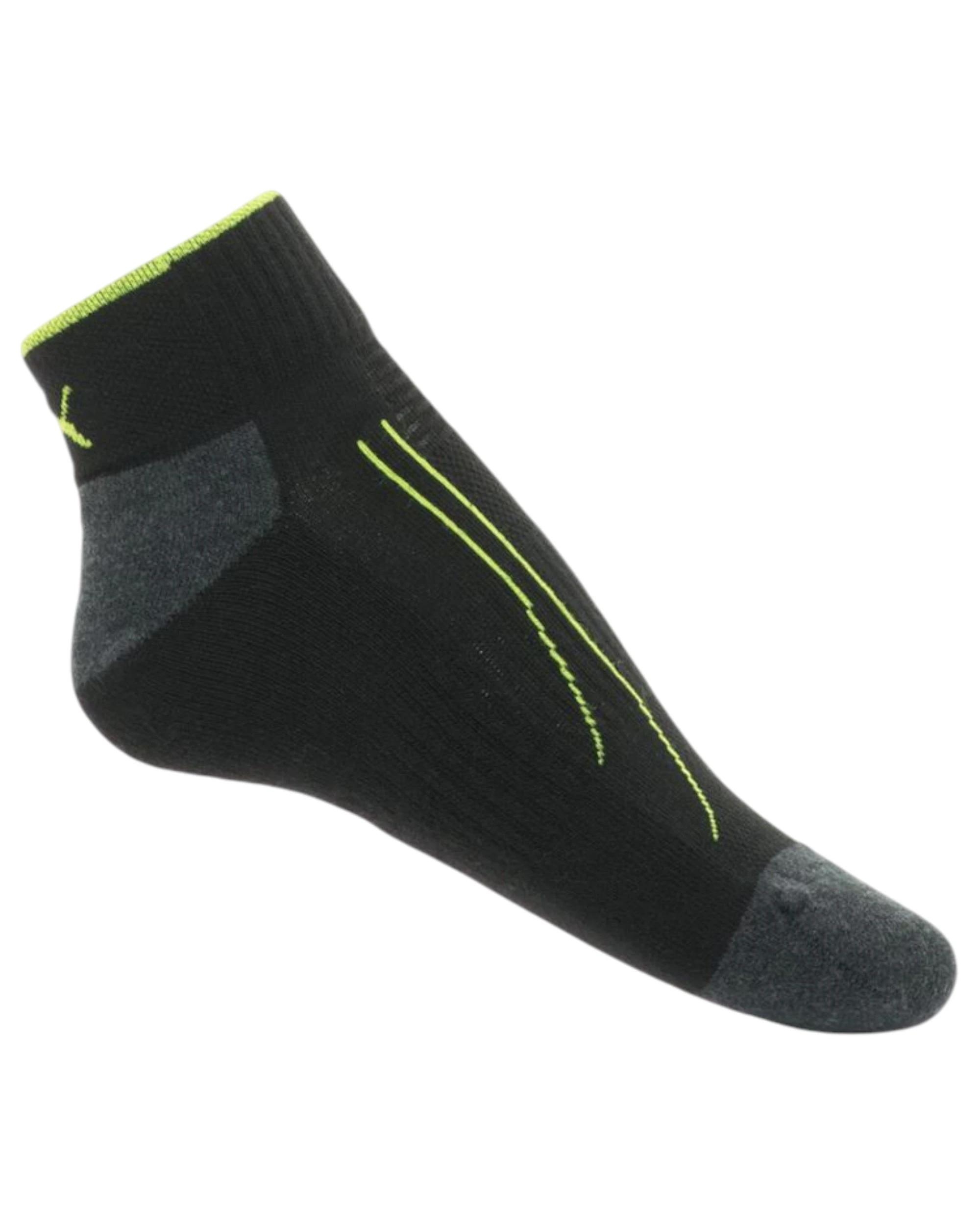 4 Puma 4 Pairs Unisex Performance Training Quarter Crew Socks Black, 4 of 4