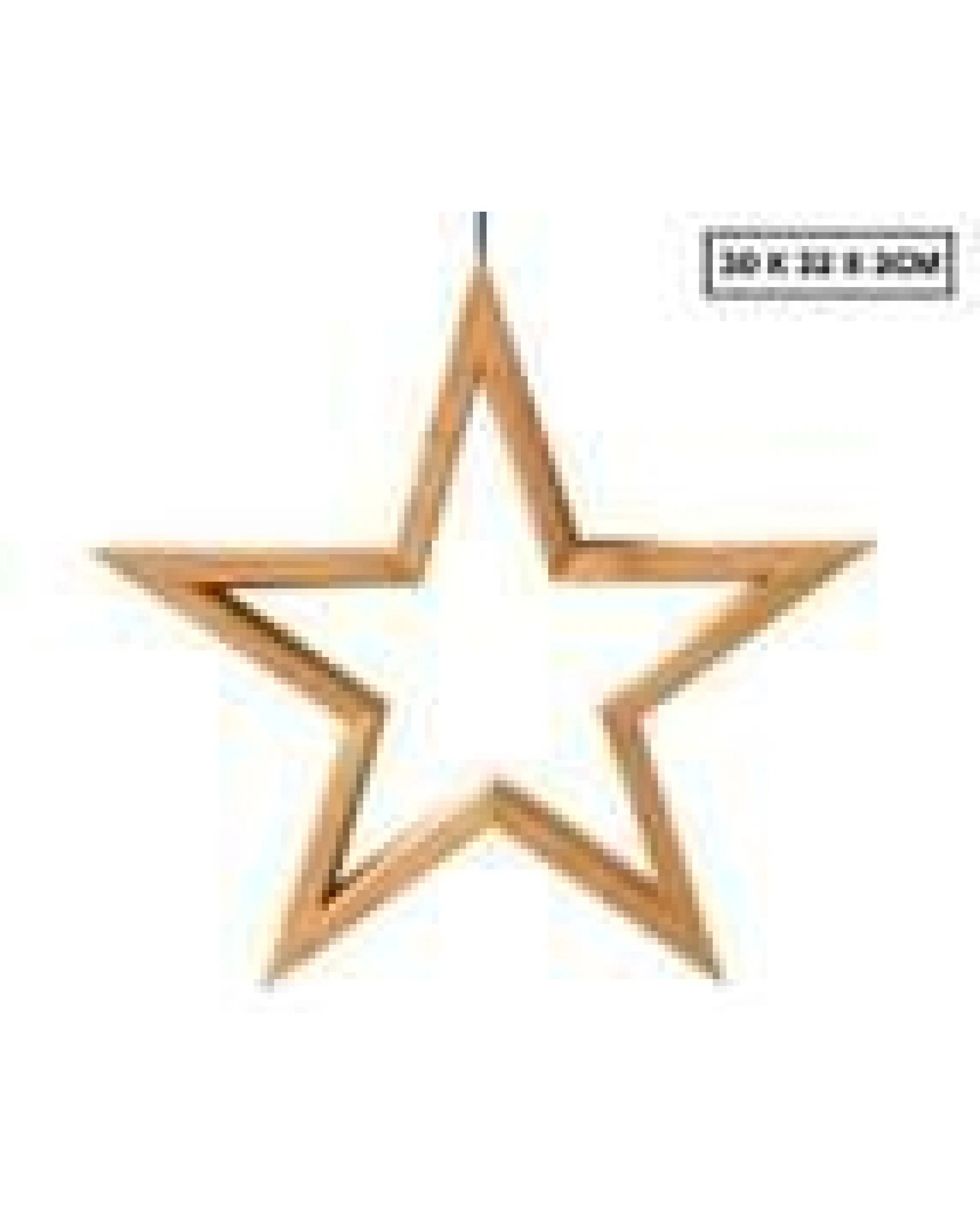 2 Br Home Large Ceiling Bamboo Star Led Hanging Lamp Natural Home Decor Lighting Pendant, 2 of 6