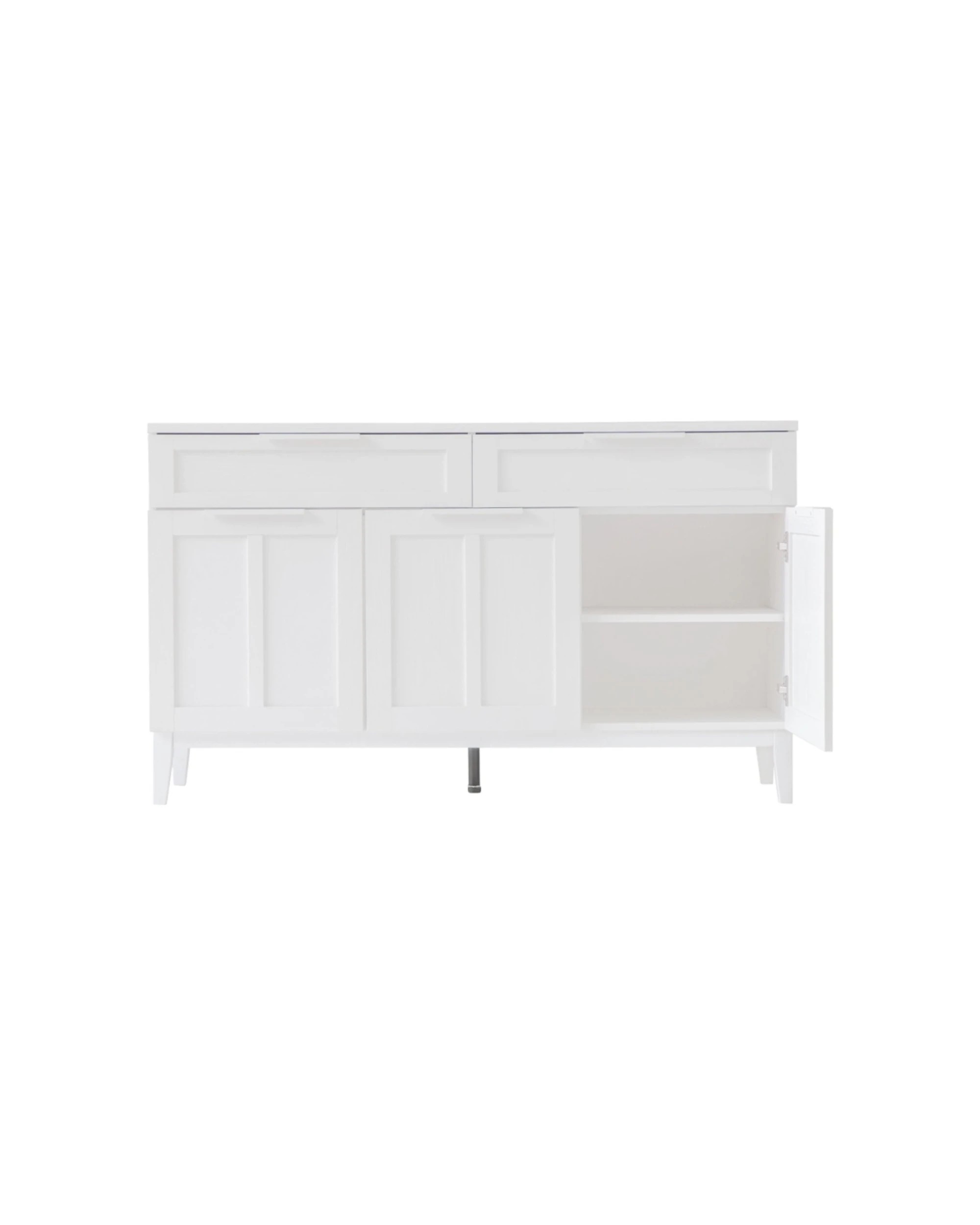 7 Alpine Bay Tenley 2 Drawer 3 Door Wood-Look Finish Sideboard Cabinet - White, 7 of 9
