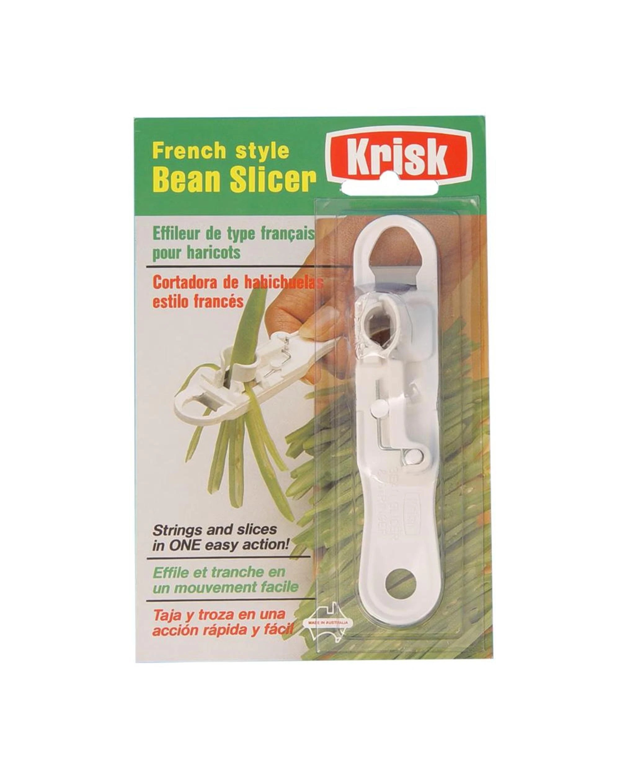 4 Krisk Bean Slicer White  Pack of 2, 4 of 4
