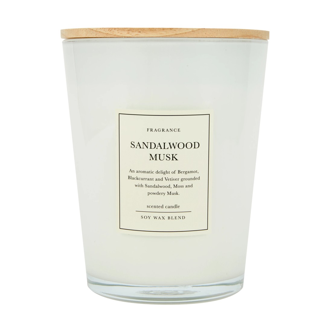 1 XL Sandalwood Musk Soy Wax Blend Scented Candle, 1 of 4