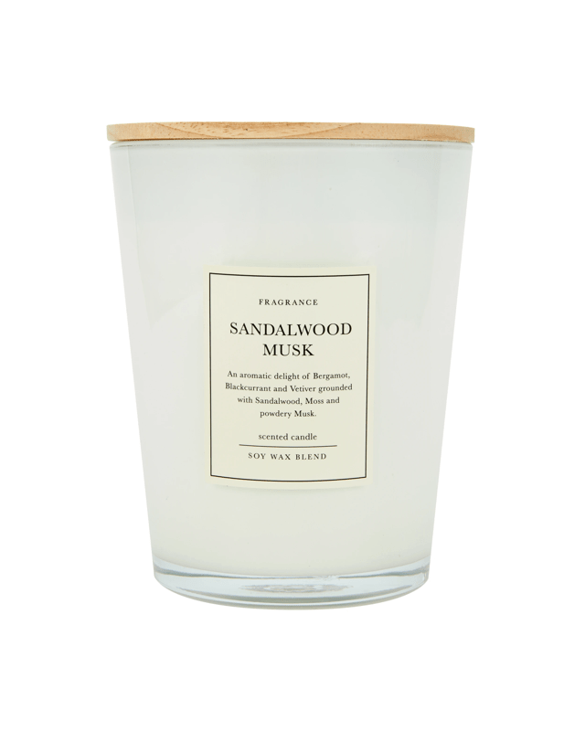 XL Sandalwood Musk Soy Wax Blend Scented Ca