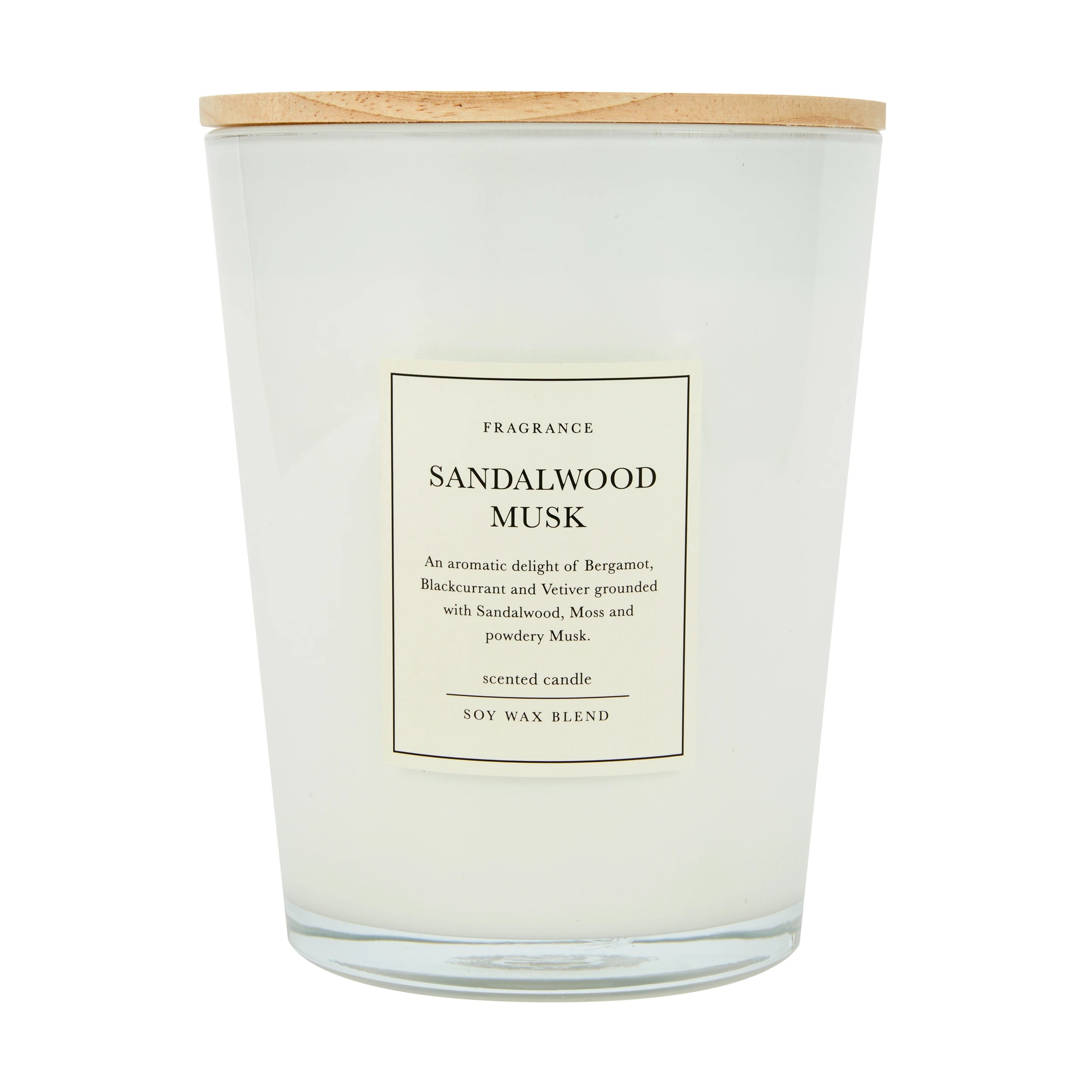1 XL Sandalwood Musk Soy Wax Blend Scented Candle, 1 of 4