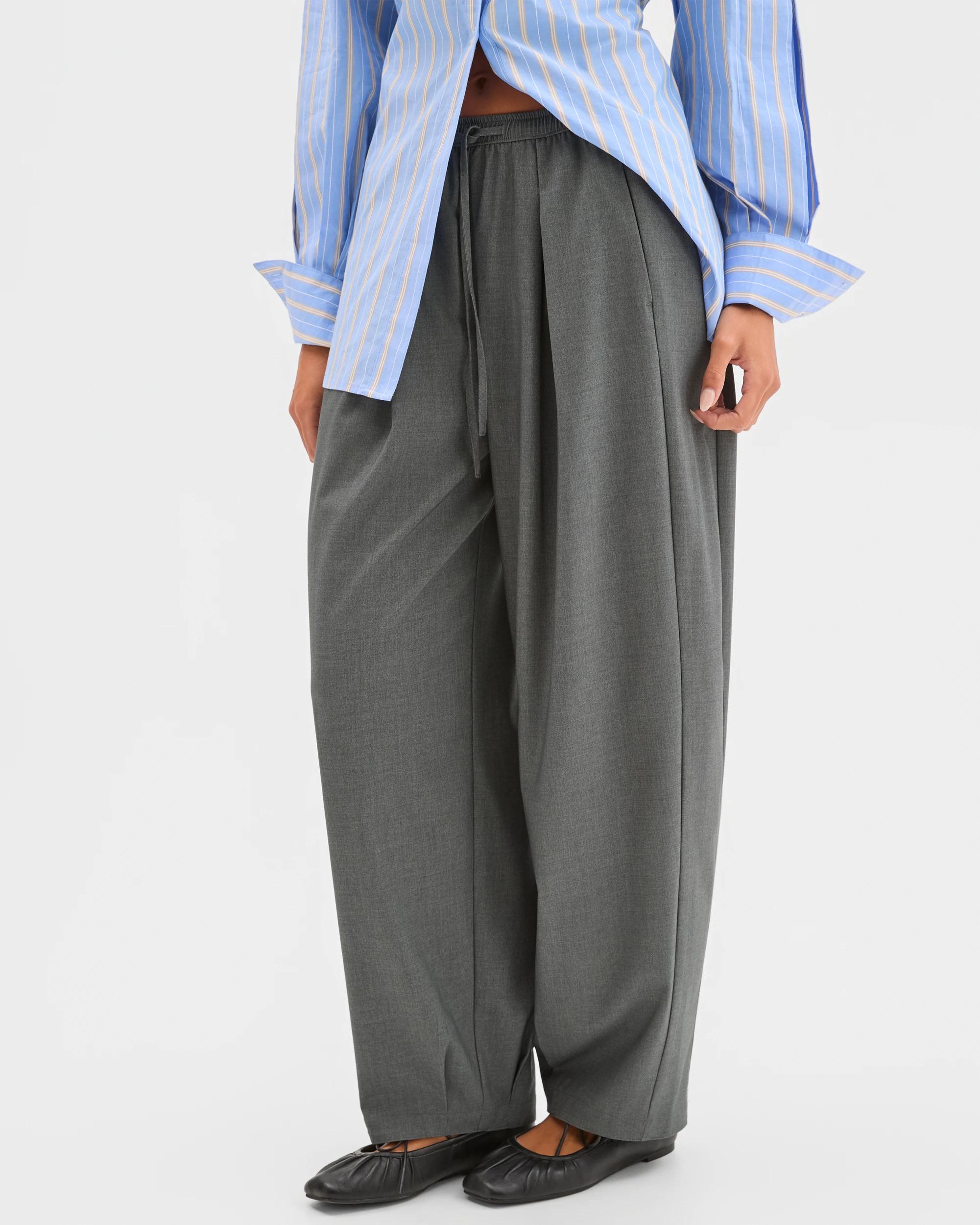 2 Lily Loves Balloon Leg Tailored Pants GRAPHITE MARLE, 2 of 6