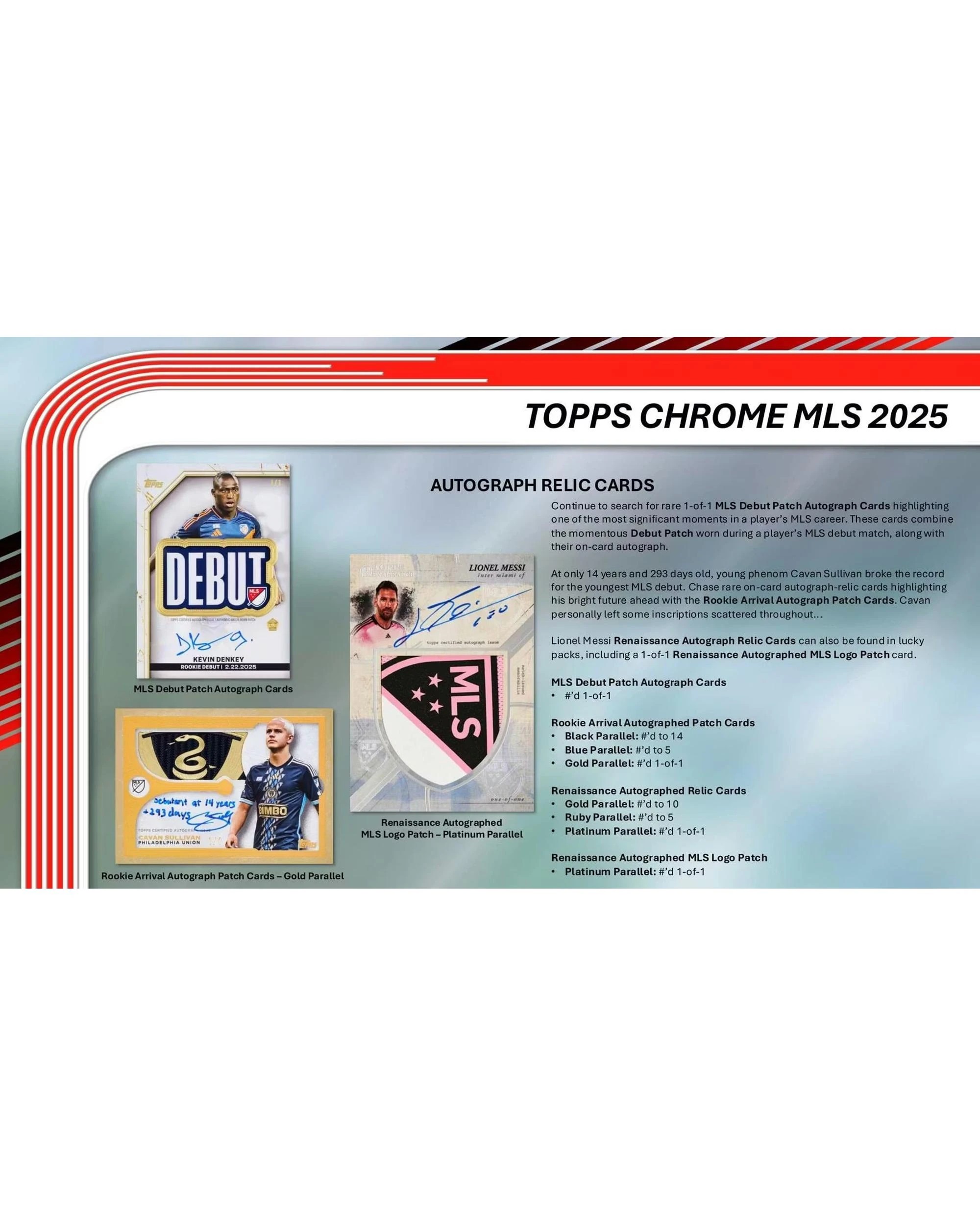 6 Topps Chrome MLS Major League Soccer 2025 Hobby Pack, 6 of 7