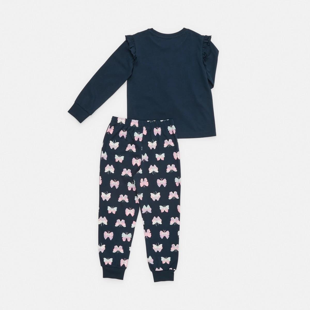 8 Jersey Pyjama Set Nvy Bttfly, 8 of 10