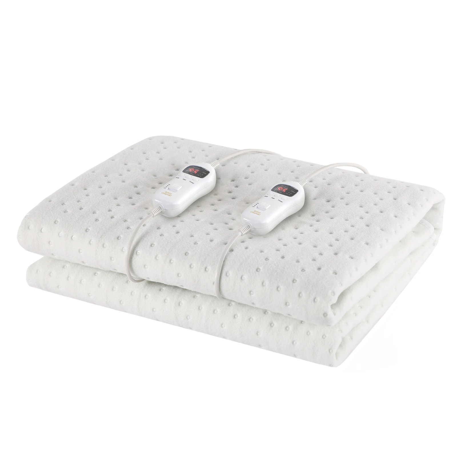1 Royal Comfort Thermolux Elite Electric Blanket Multi-Zone Fully Fitted - Queen Bed - White, 1 of 7