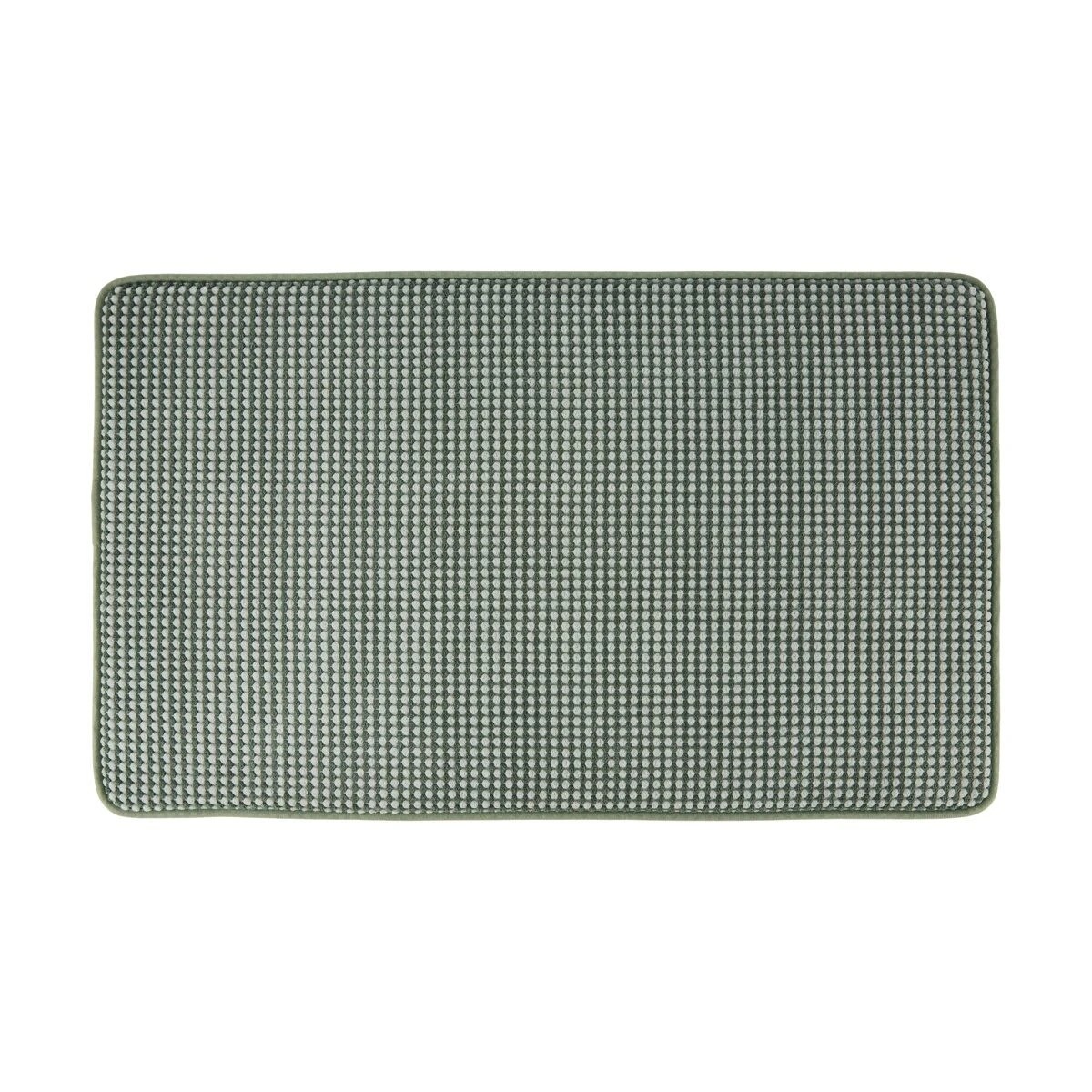 1 Memory Foam Bath Mat - Green, 1 of 5