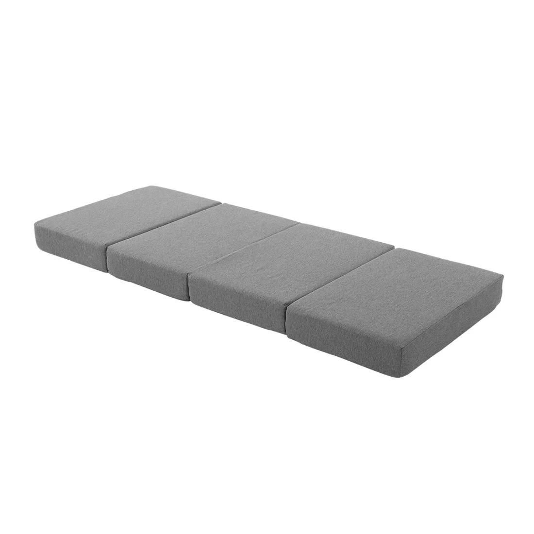 1 Giselle Bedding Foldable Mattress Folding Foam Single Portable Easy Storage Guest Bed Comfortable Support - Grey, 1 of 7