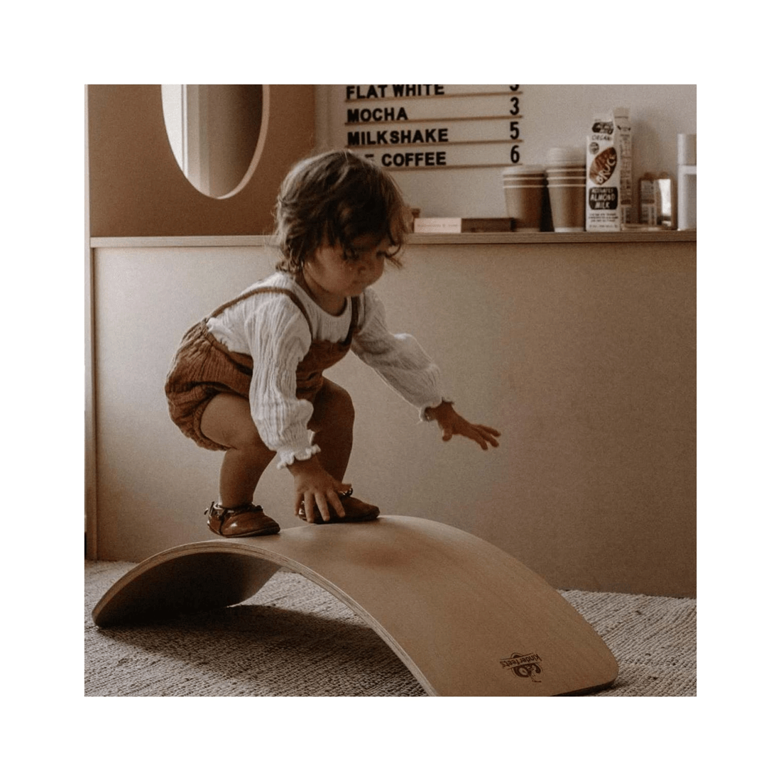 5 Kinderfeets 81cm Wood Kinderboard Kids Outdoor Balance Toy Natural 18 Months Plus - Natural, 5 of 9