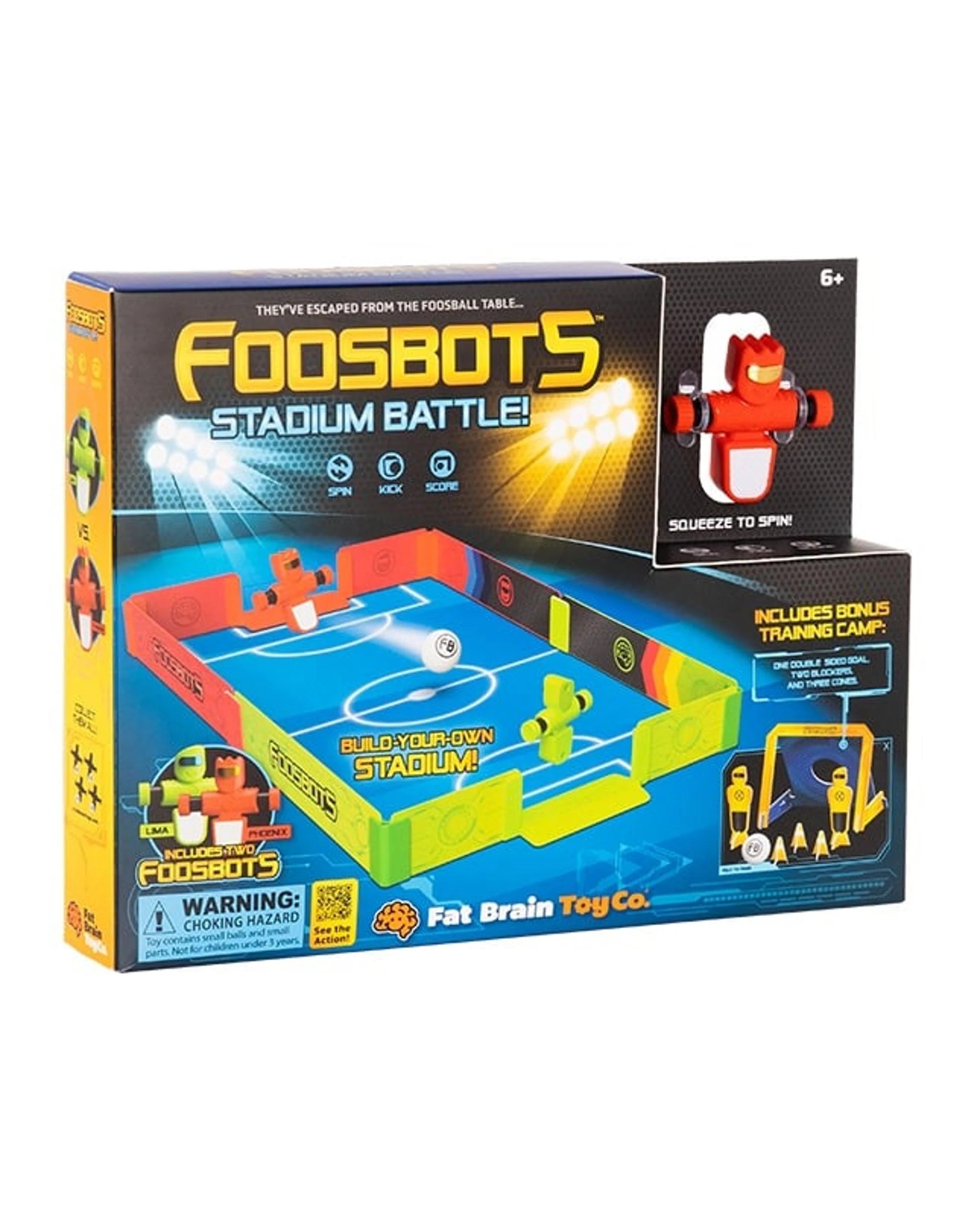 1 Fat Brain Toy Co Foosbots Stadium Battle Set, 1 of 9