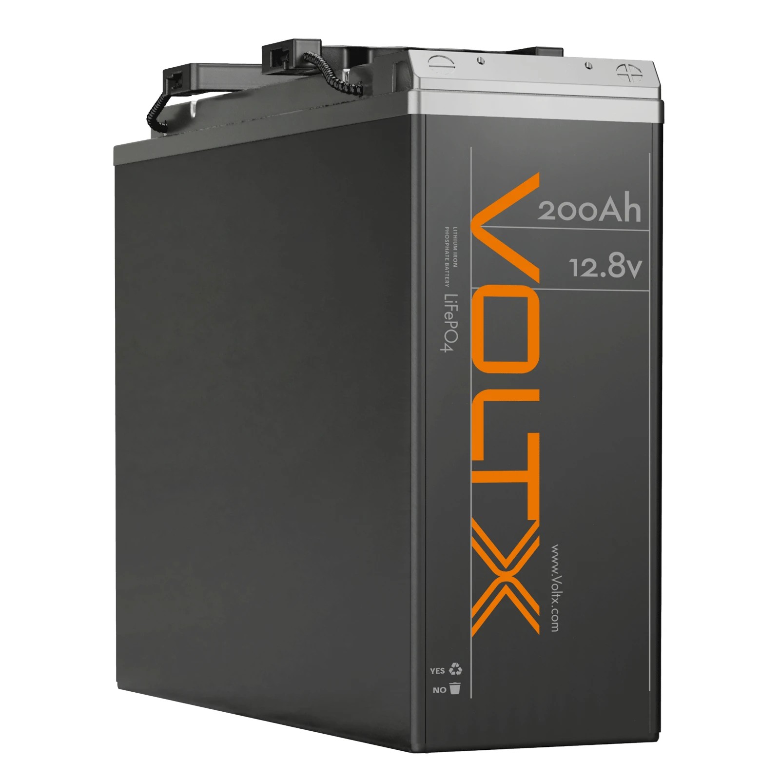 2 VoltX 12V 200Ah 2560Wh Slimline LiFePO4 Battery, 150A BMS, 4WD & Caravan, 2 of 10