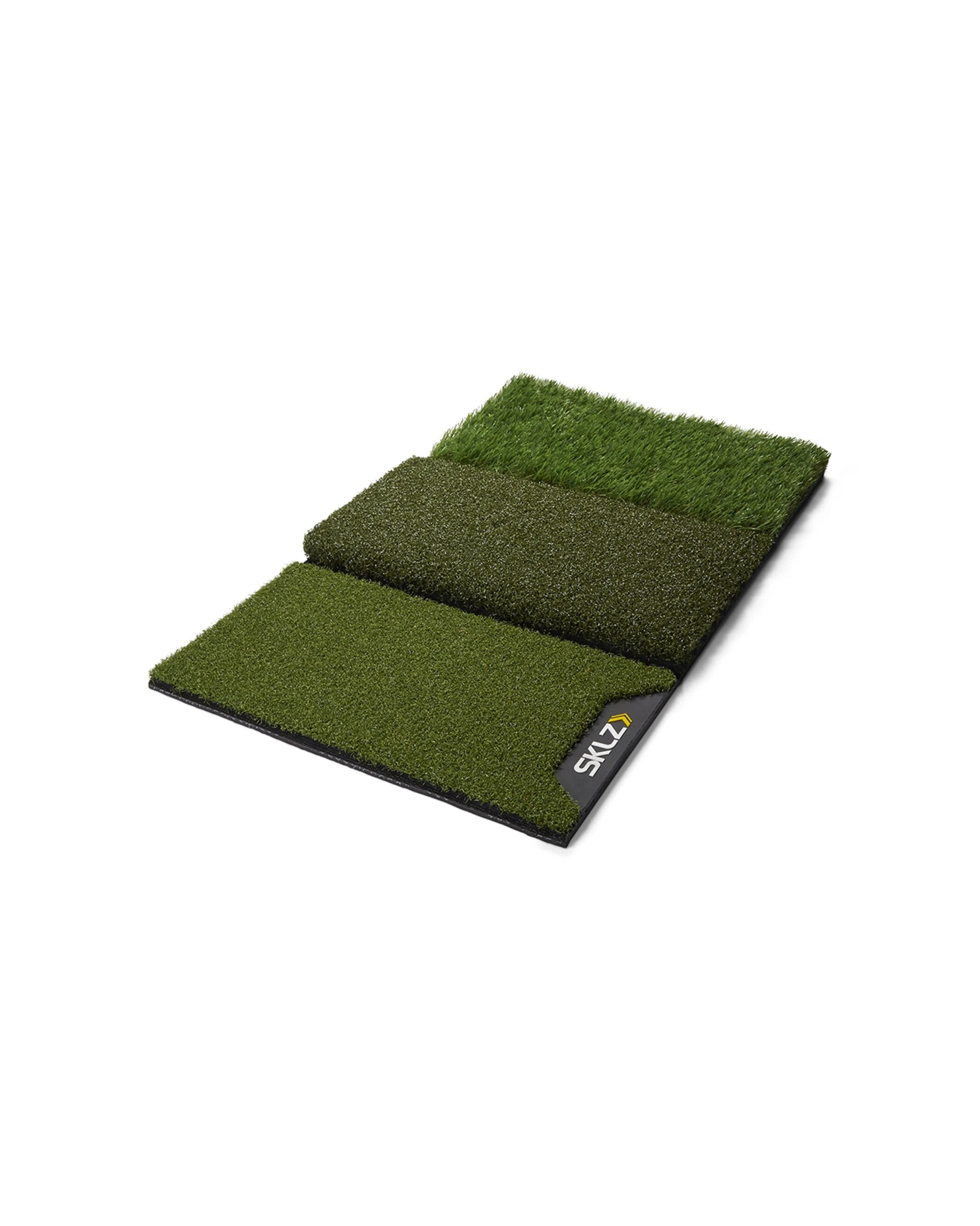 1 Sklz Golf Pure Practice Tri-Fold Turf Mat Tee Turf Fairway Rough Practice - Green, 1 of 7