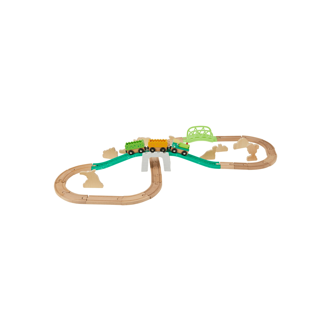 4 38 Piece Wooden Dino Train Set, 4 of 9