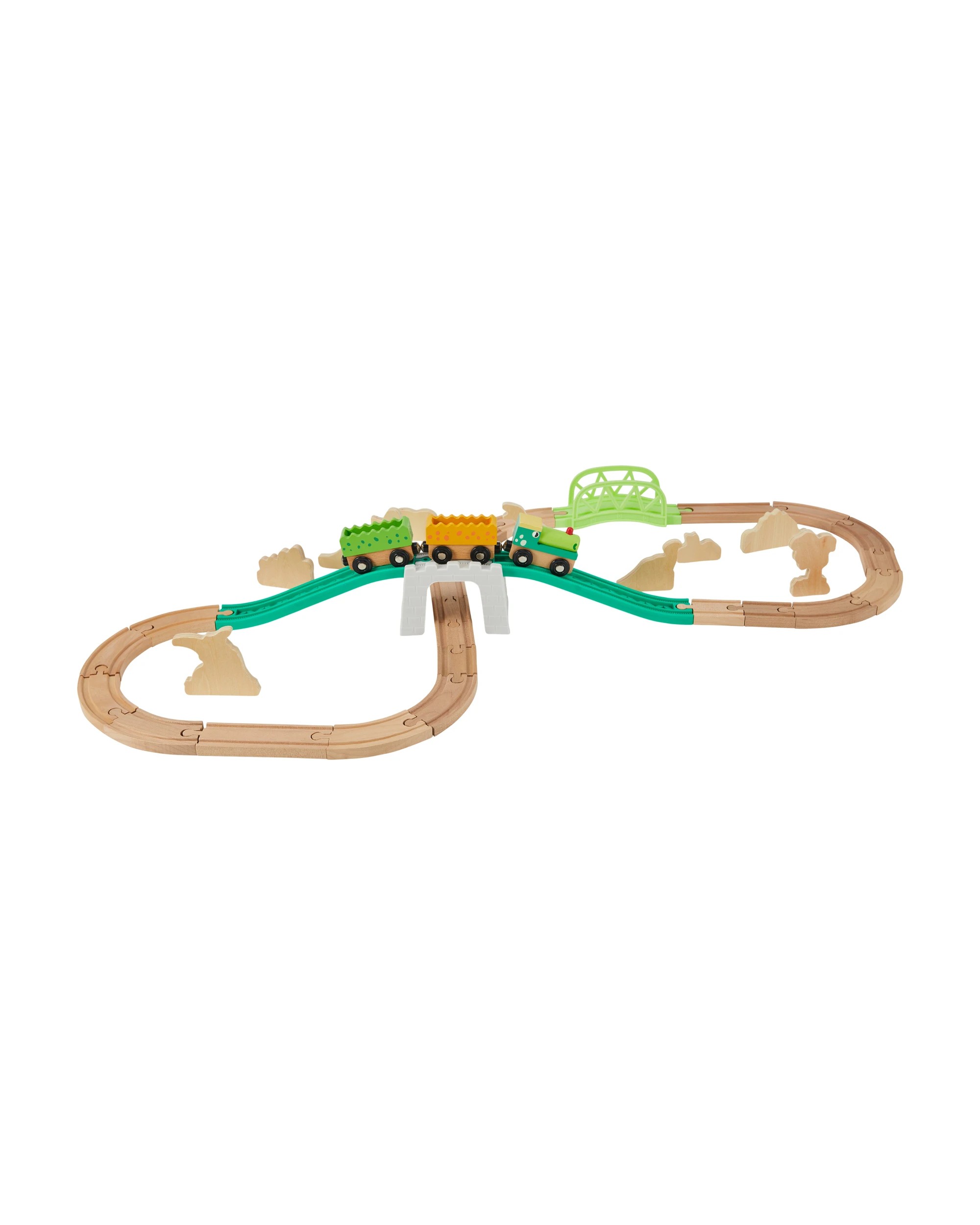 4 38 Piece Wooden Dino Train Set, 4 of 9
