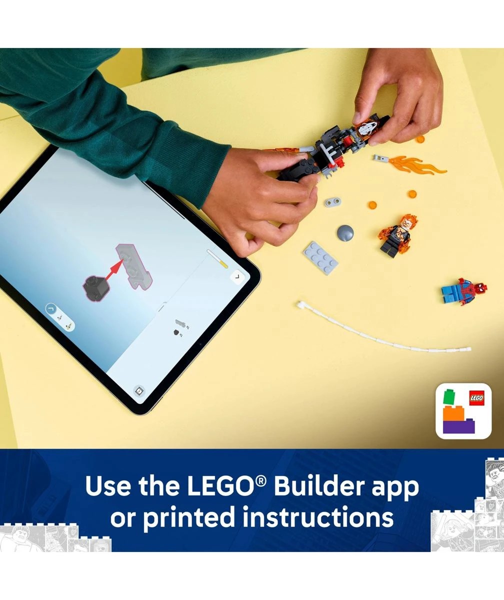 7 LEGO Super Heroes Spider-Man vs. Ghost Rider Motorcycle 76335, 7 of 10