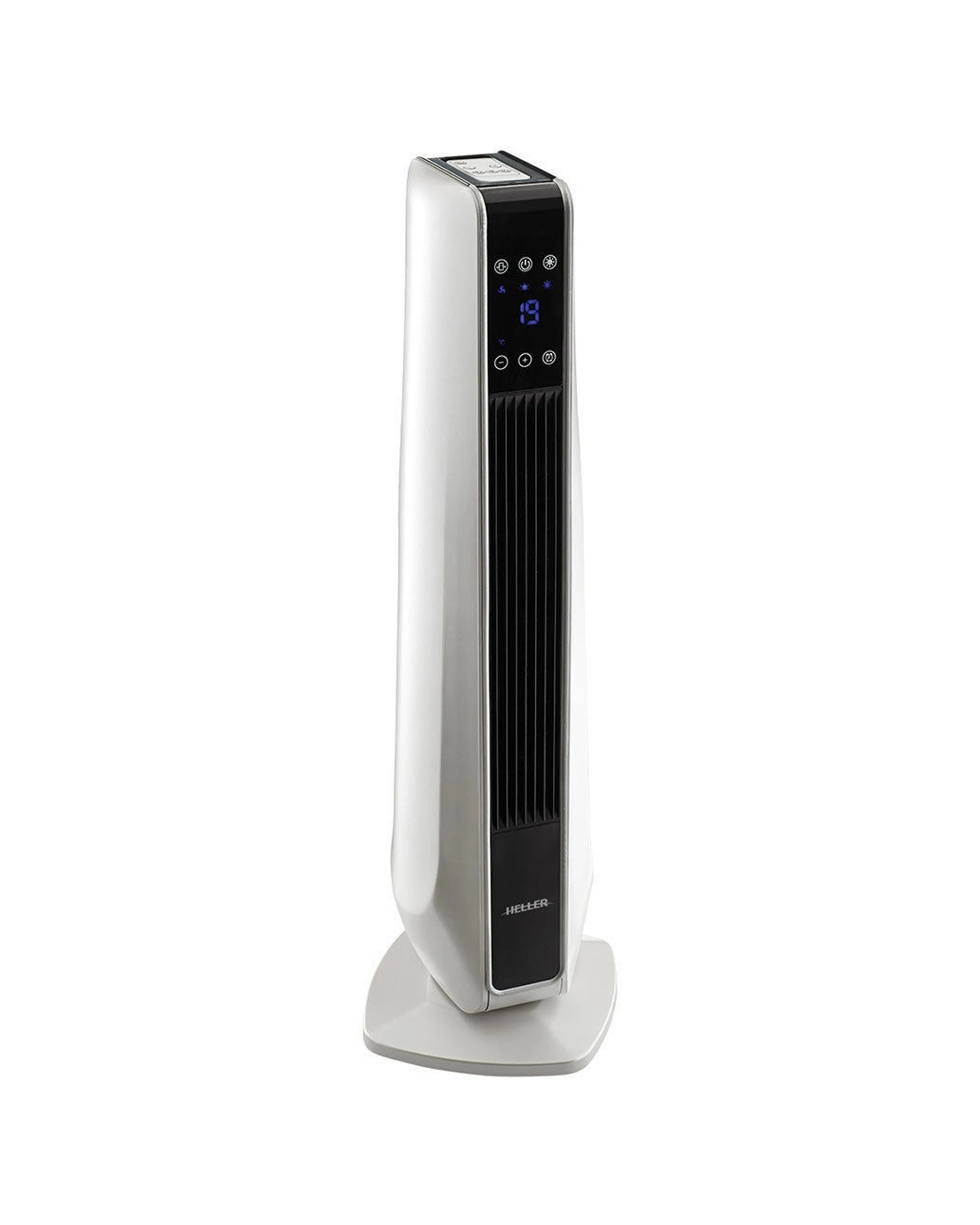 2 Heller 2400w Ceramic Tower Heater W/ Remote/touch Screen/thermostat/led Display - Black, 2 of 3