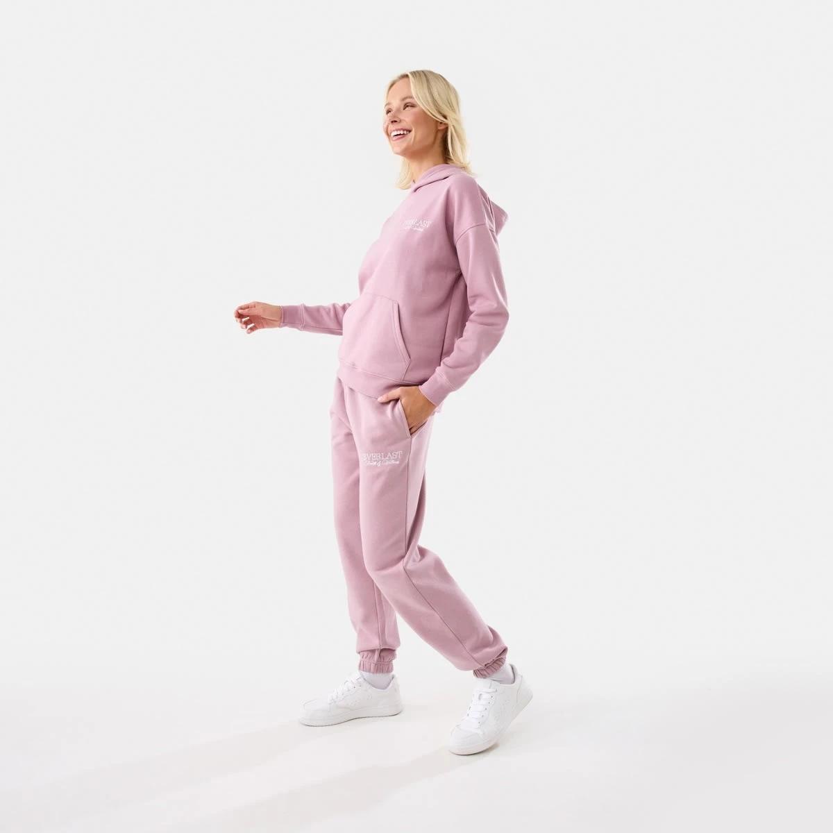 3 Everlast Womens Street Oversized Hoodie Dusty Pink, 3 of 10