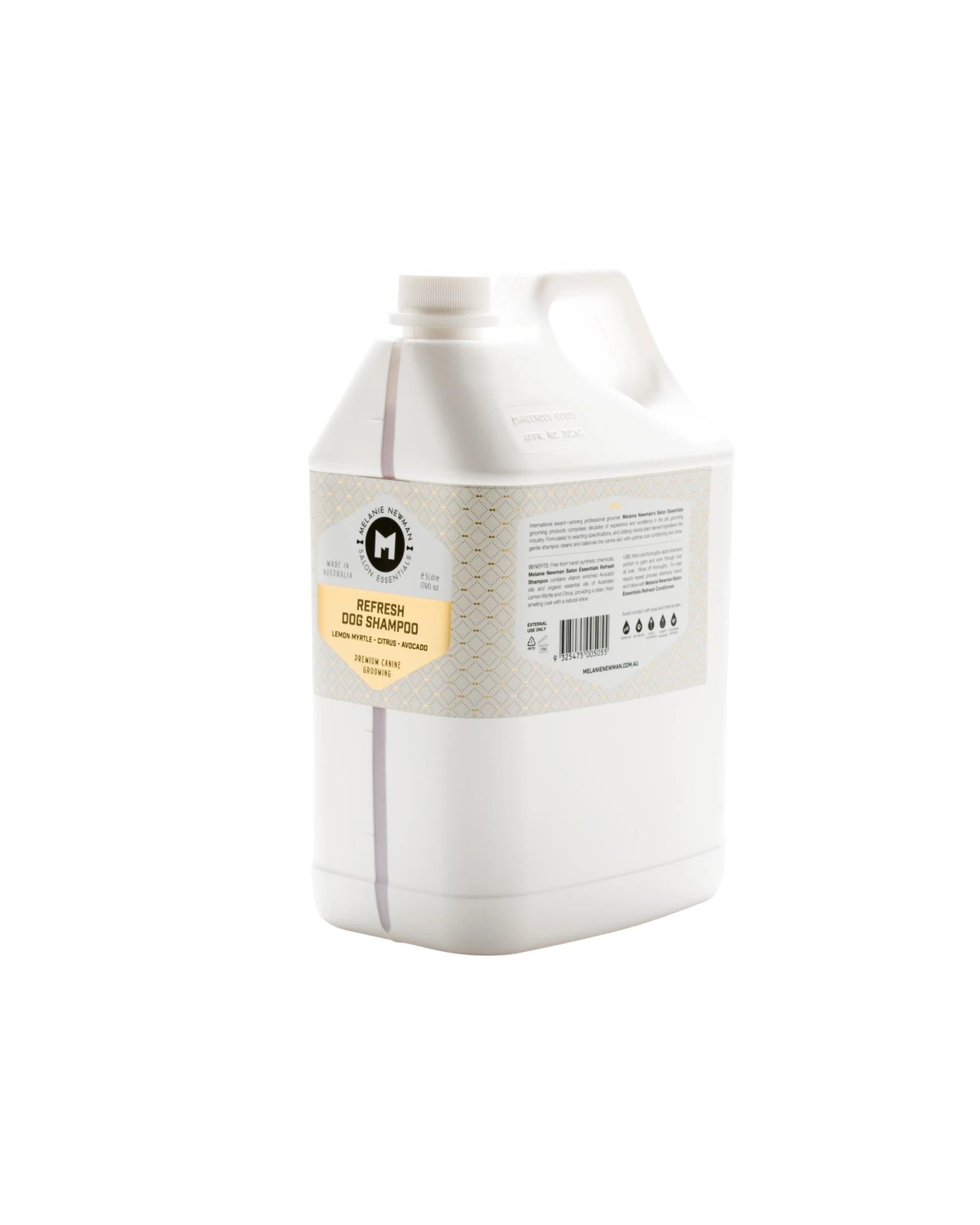1 Melanie Newman Refresh Dog Shampoo Lemon Myrtle Citrus & Avocado 5L, 1 of 1