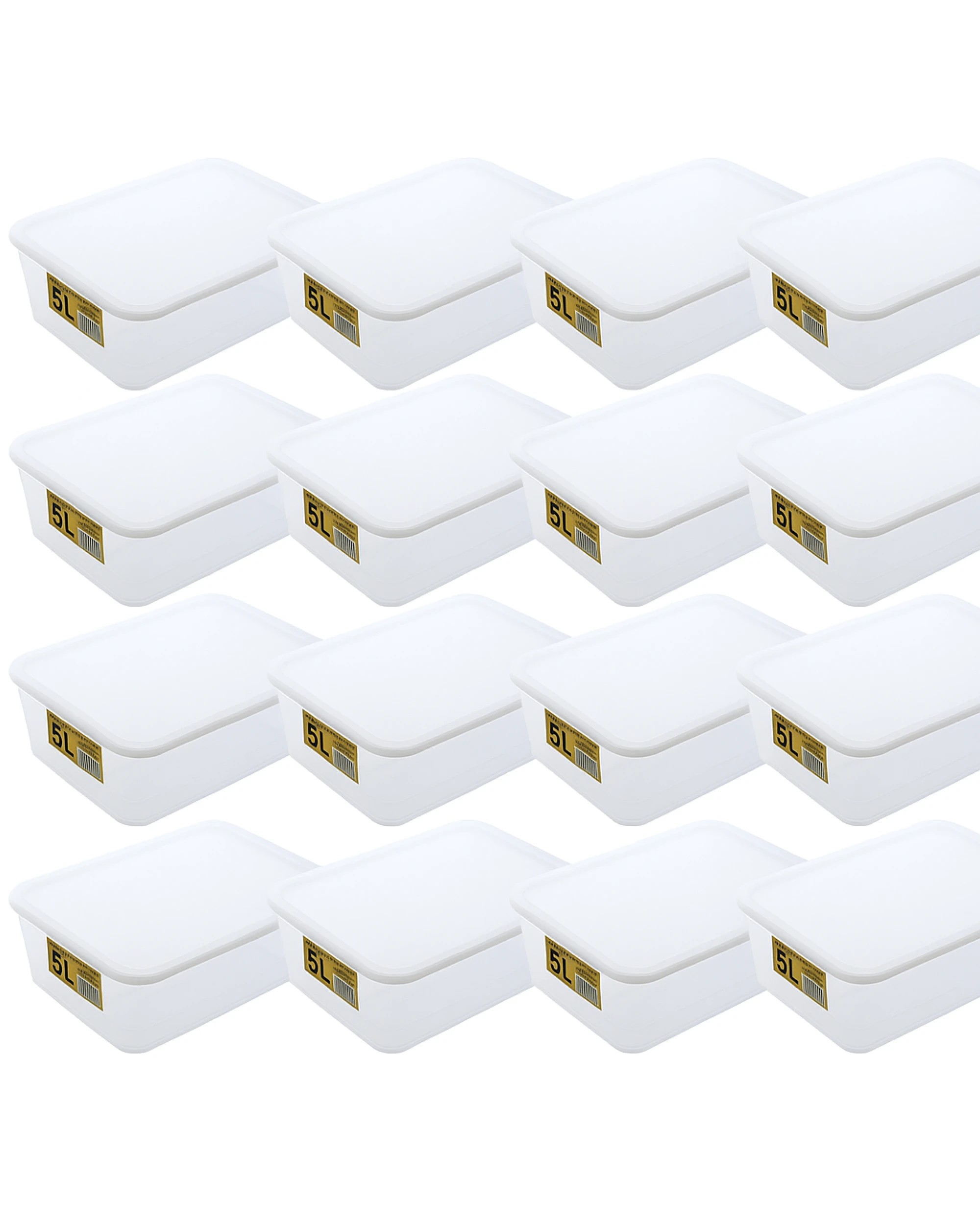 1 BR Home 5L Food Storage Containers with Lids - Bulk Lot of 16, 1 of 7