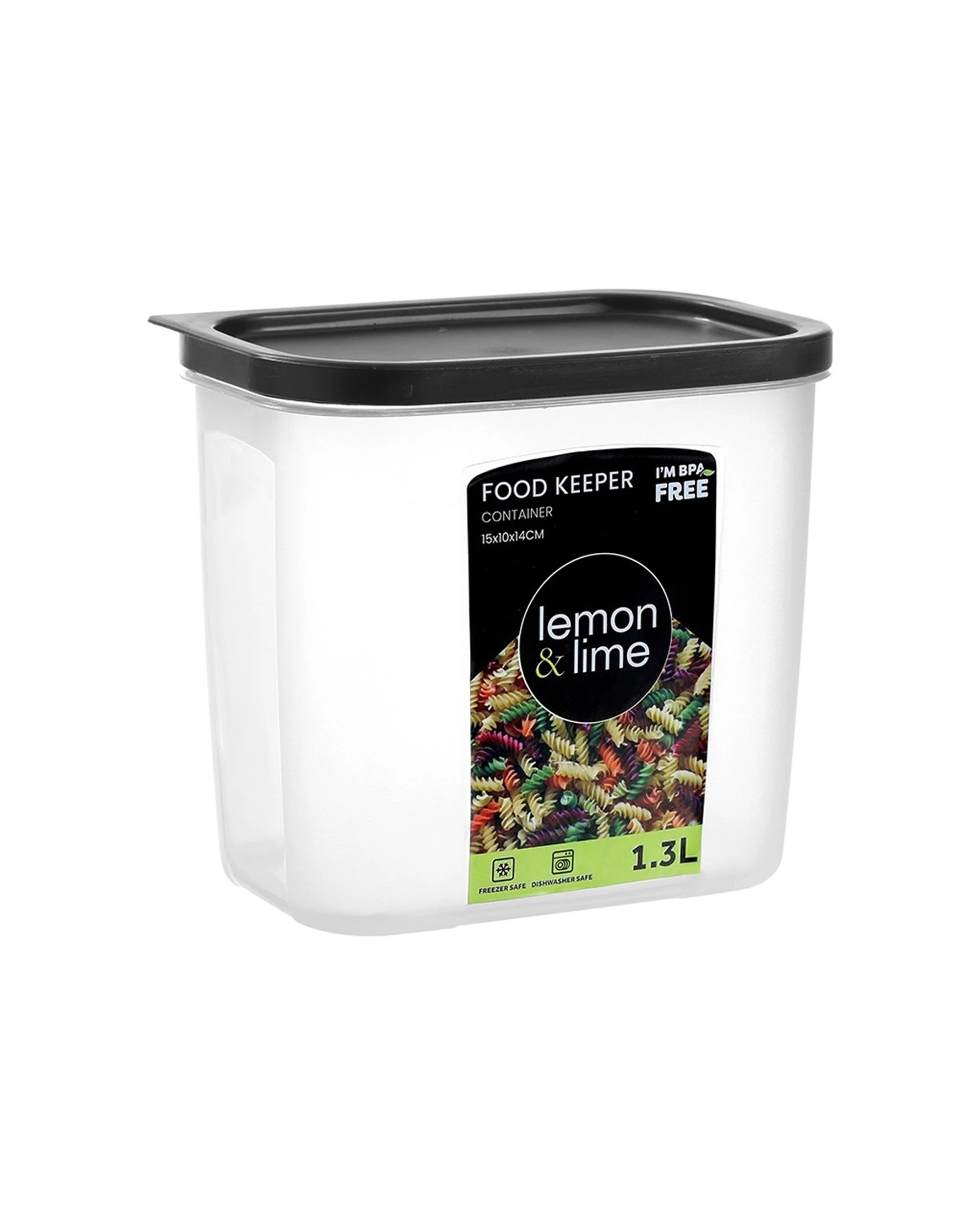 2 Lemon & Lime 12PK Food Keeper Rectangle Reusable Container 1.3L - Clear, 2 of 6