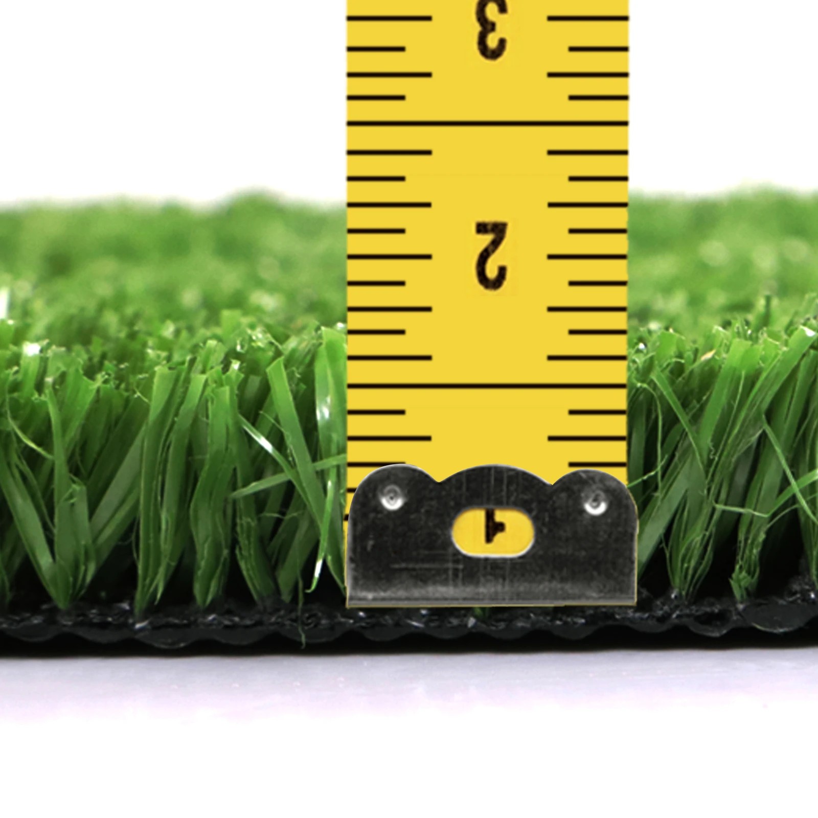 4 Artificial Grass 12mm 20sqm Synthetic Turf Gloss Fake Lawn 2mx10m - Green, 4 of 5